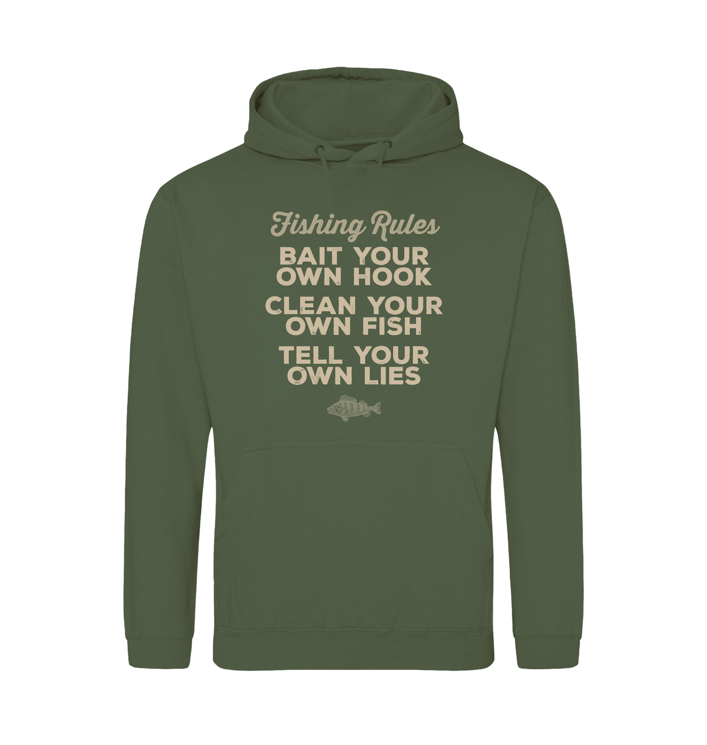 Earthy Green Printed Hoody Front