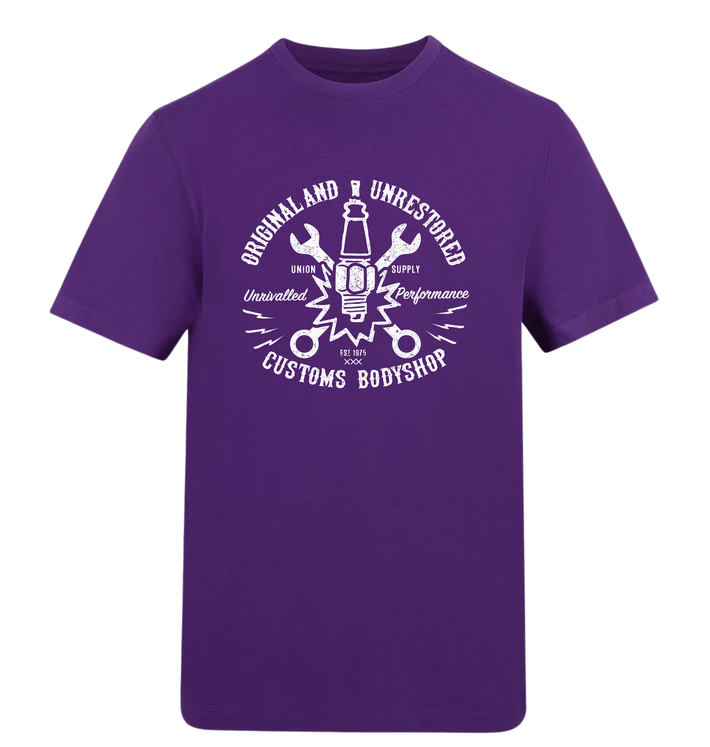 Purple Printed T-shirt Front