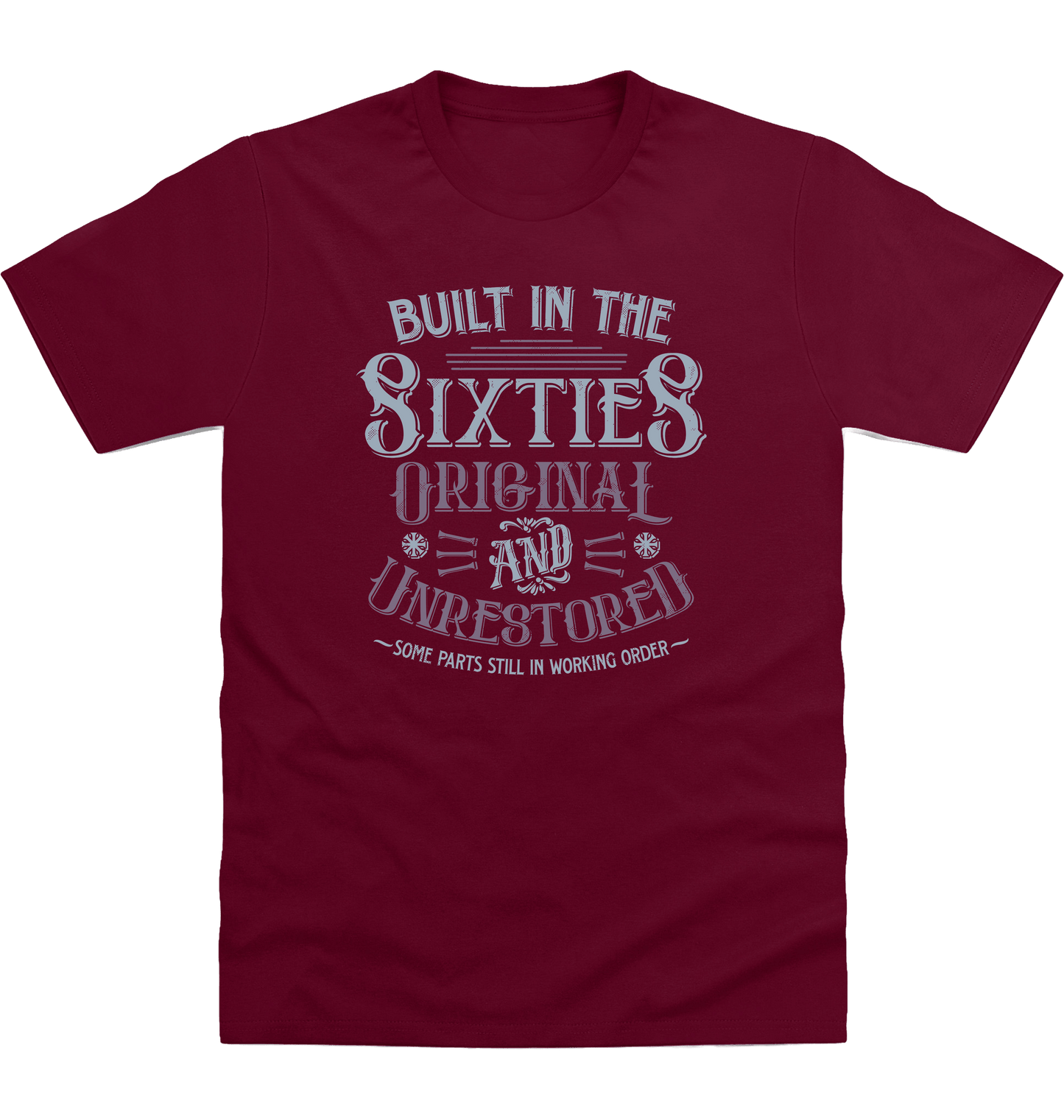 Burgundy Printed T-shirt Front