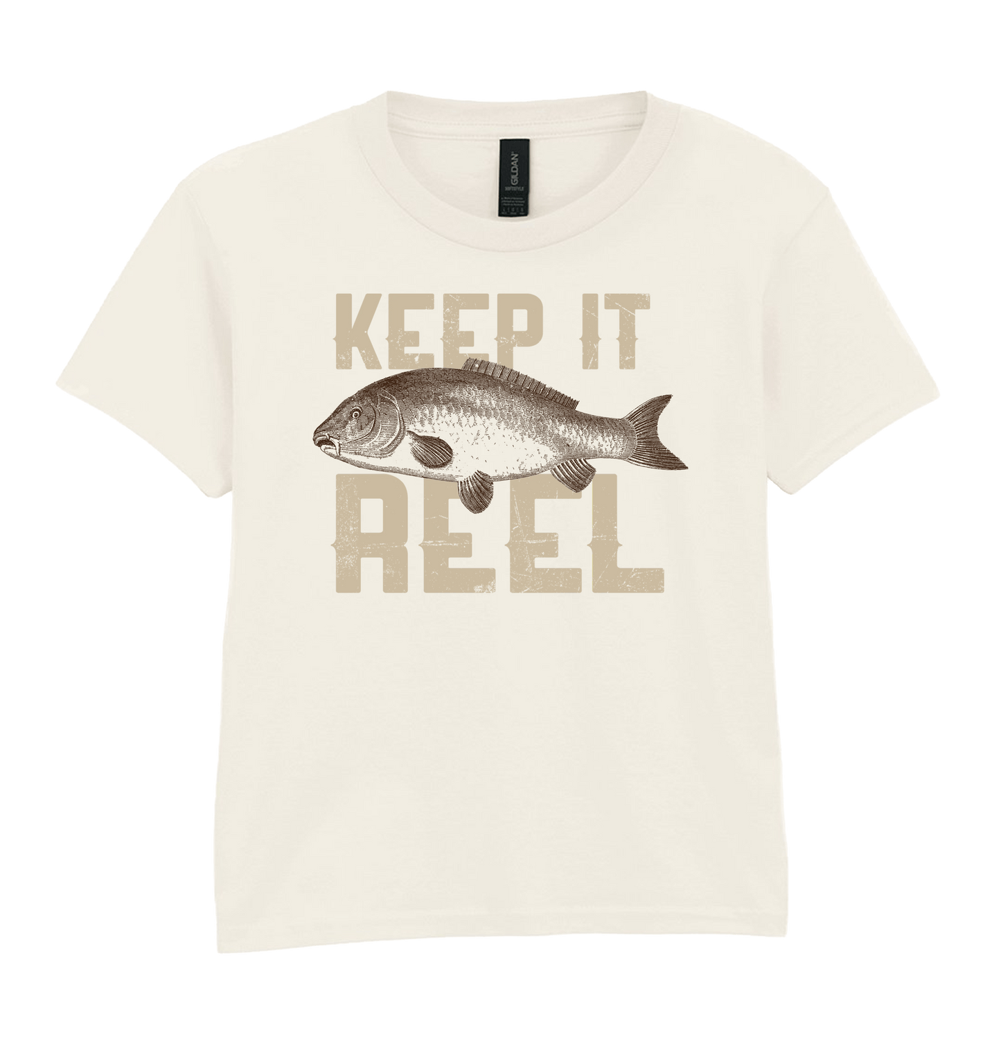 Natural Printed Kids T-Shirt Front