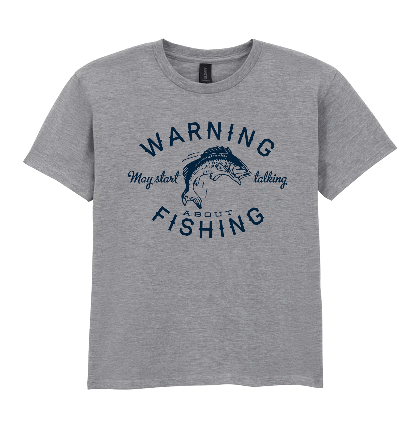Sport Grey Printed Kids T-Shirt Front