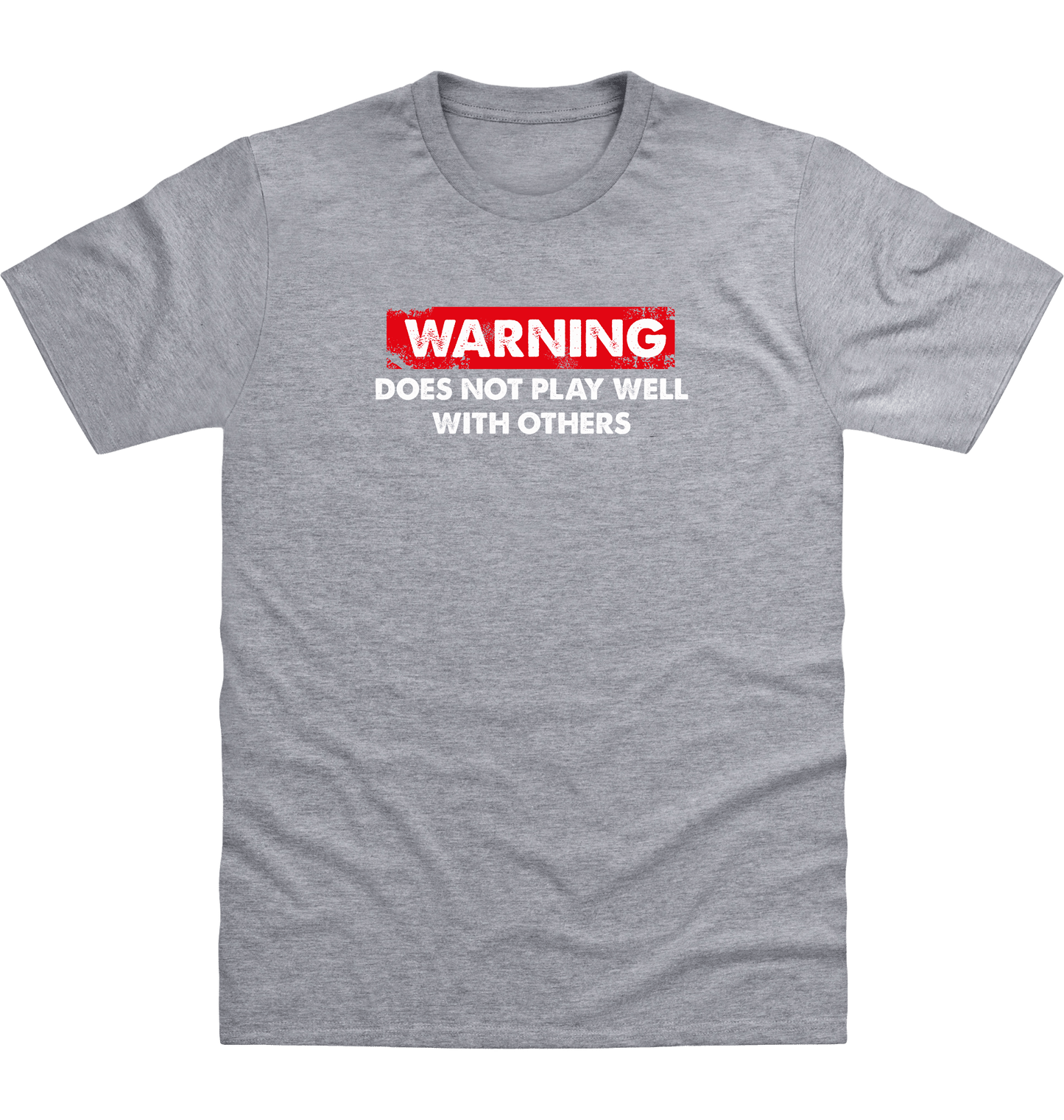 Heather Grey Printed T-shirt Front