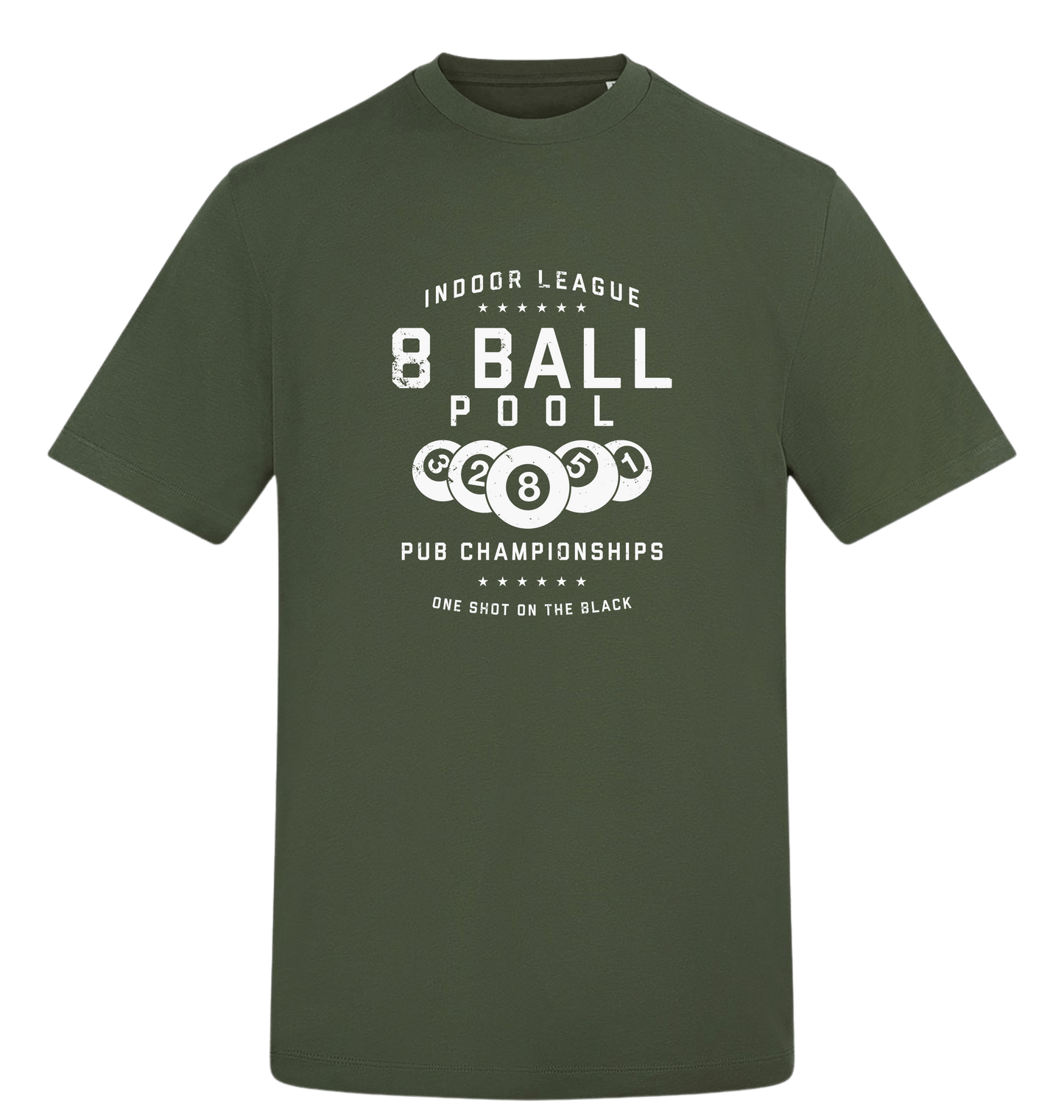 Earthy Green Printed T-shirt Front
