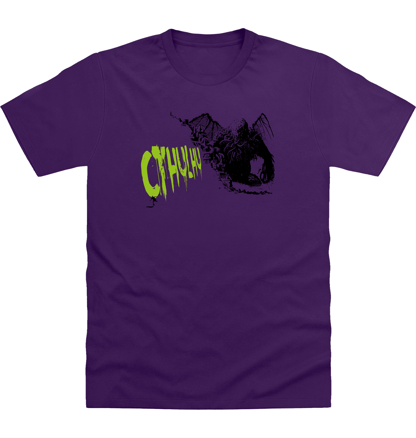 Purple Printed T-shirt Front