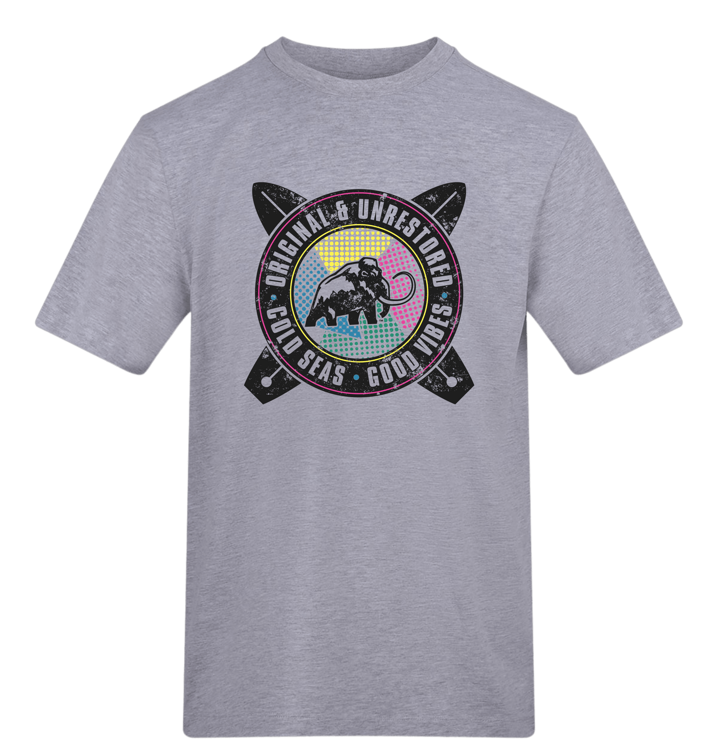 Heather Grey Printed T-shirt Front