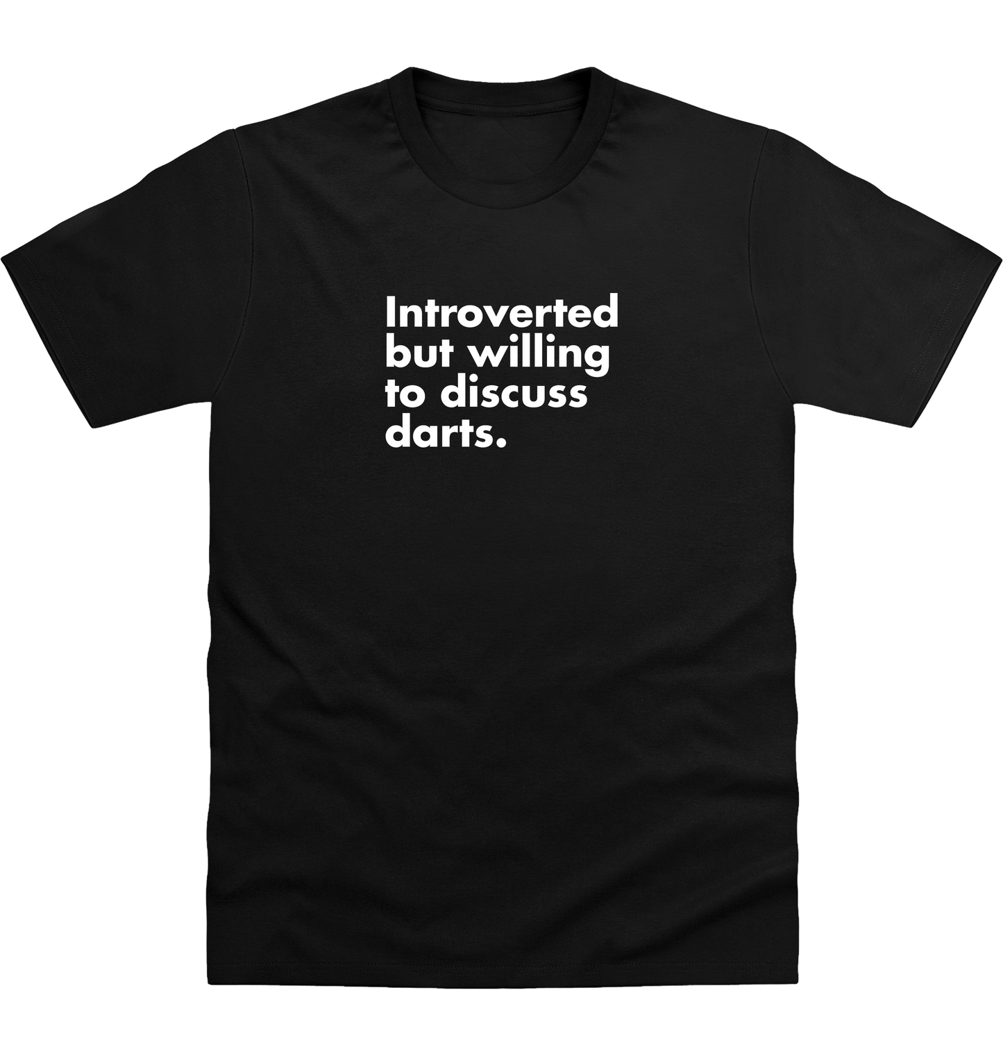 Deep Black Printed T-shirt Front