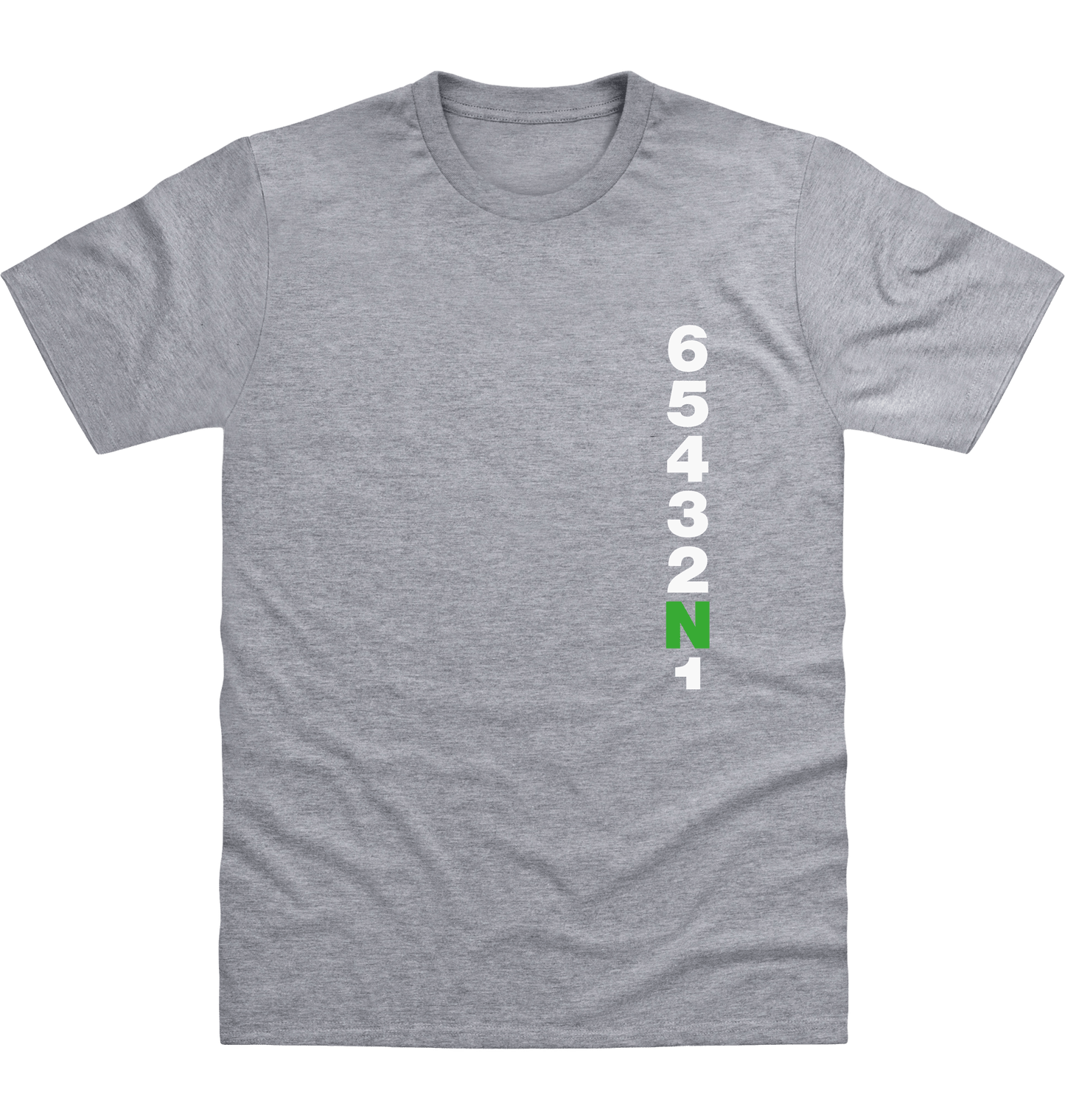 Heather Grey Printed T-shirt Front
