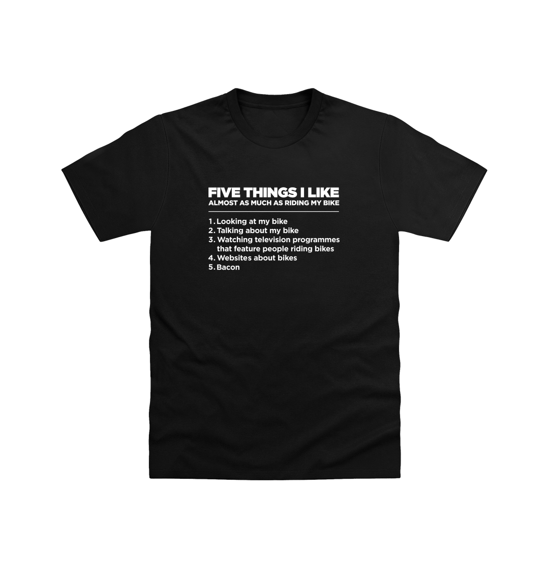 Black Printed T-shirt Front