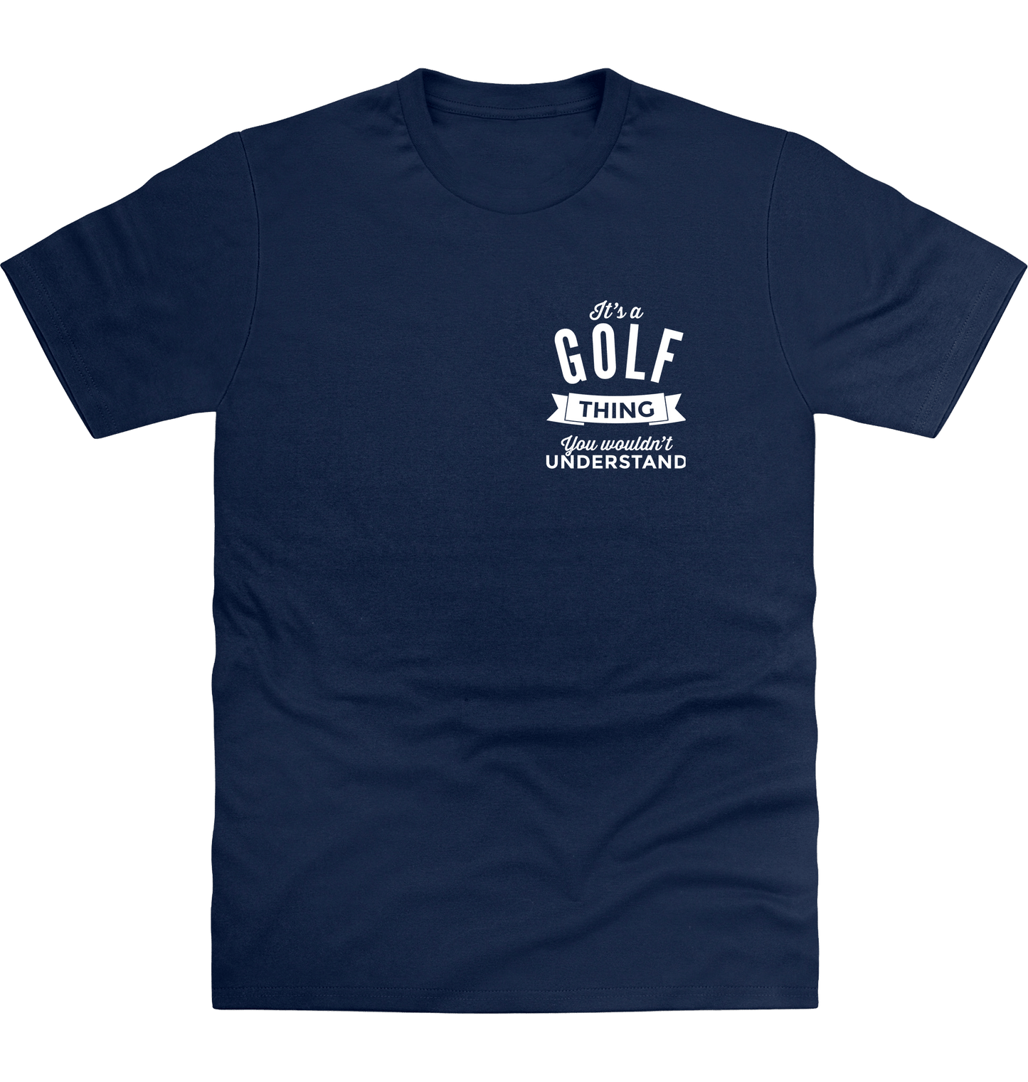 New French Navy Printed T-shirt Front