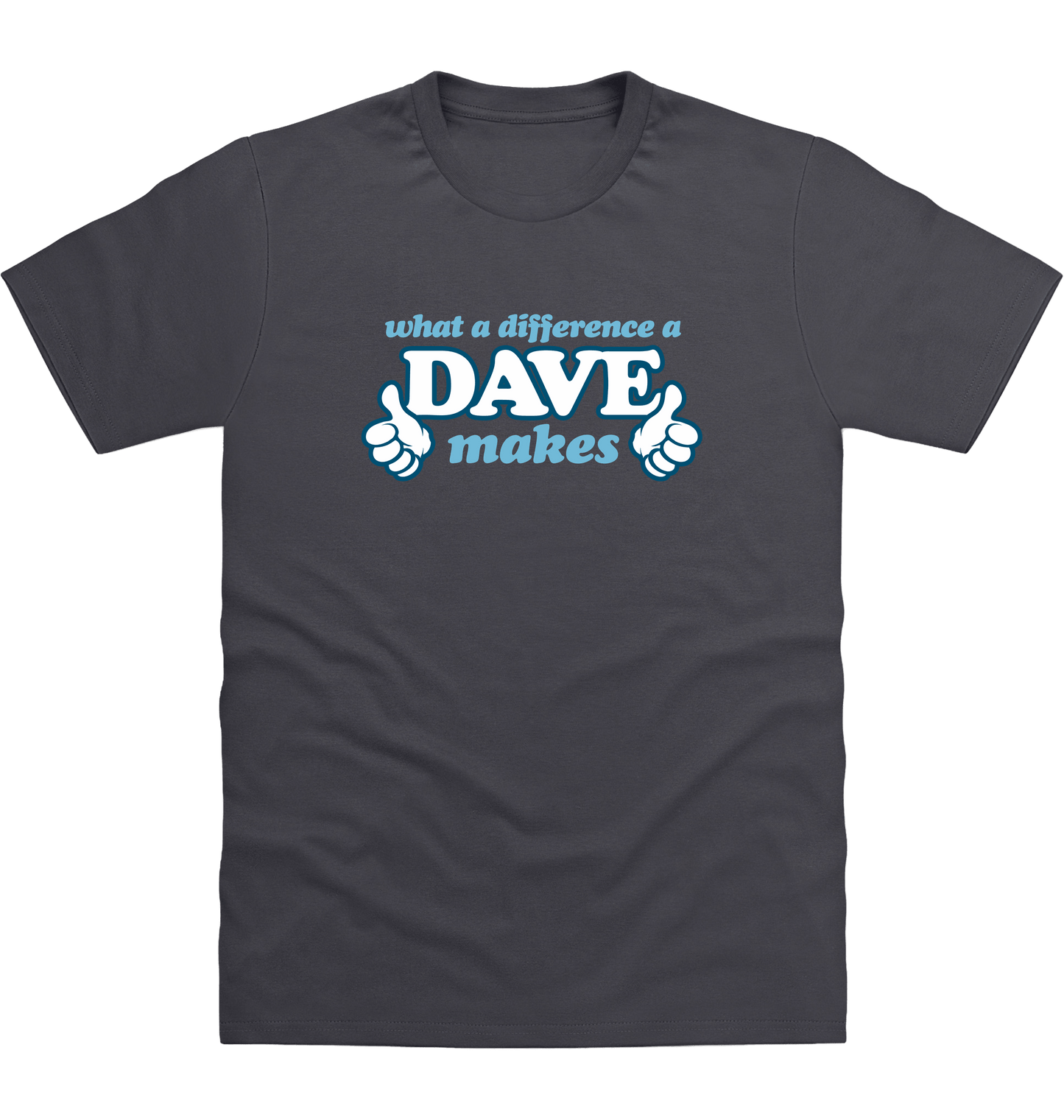Solid Charcoal Printed T-shirt Front