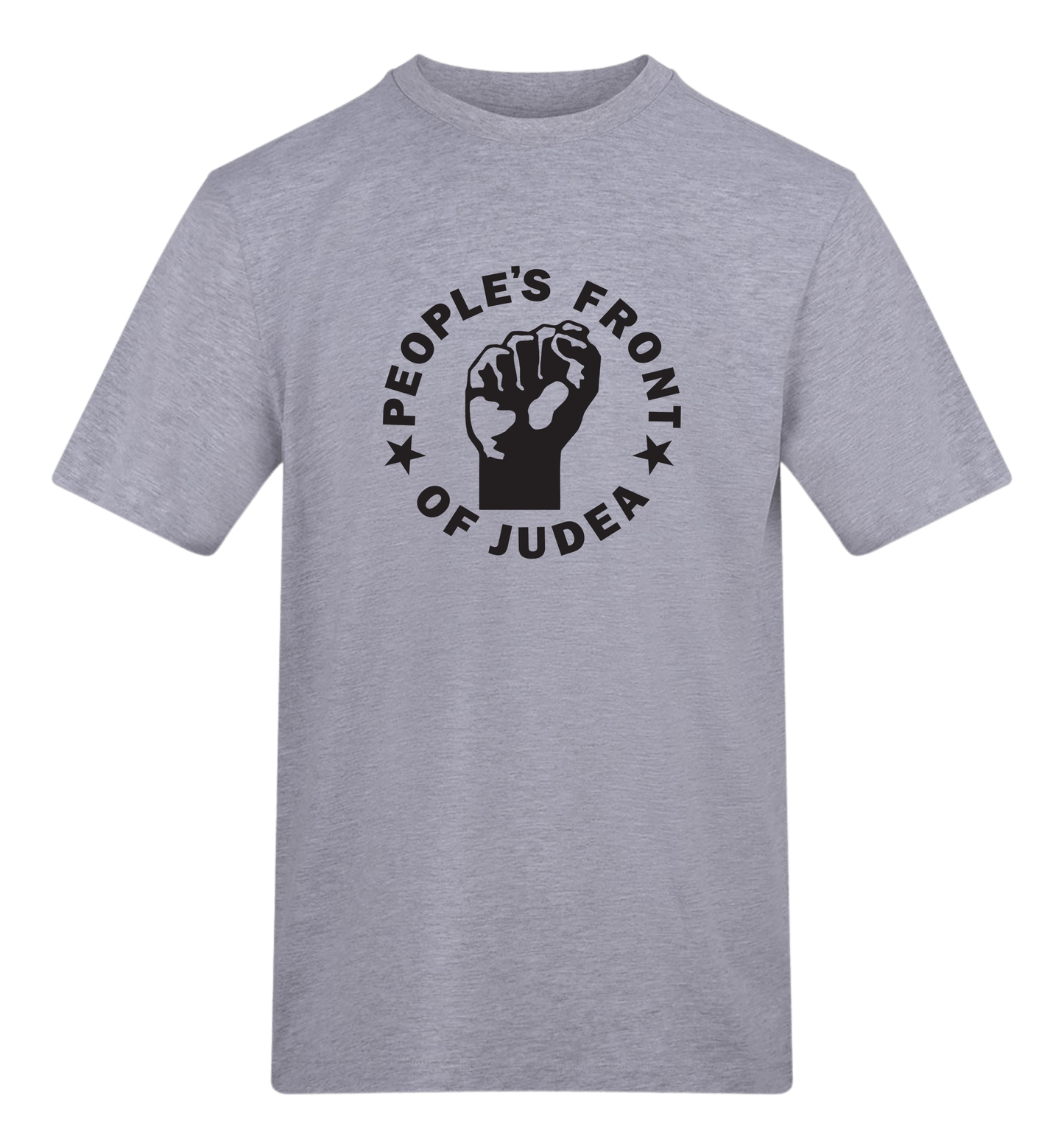 Heather Grey Printed T-shirt Front