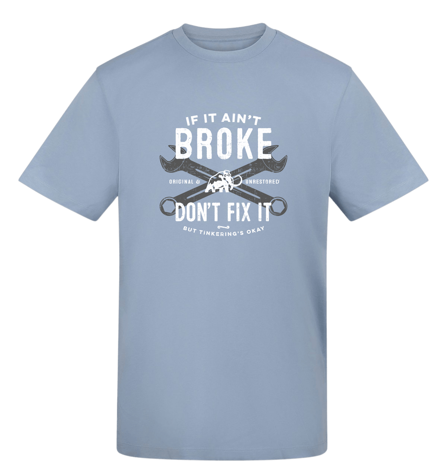 Sky Blue Printed T-shirt Front