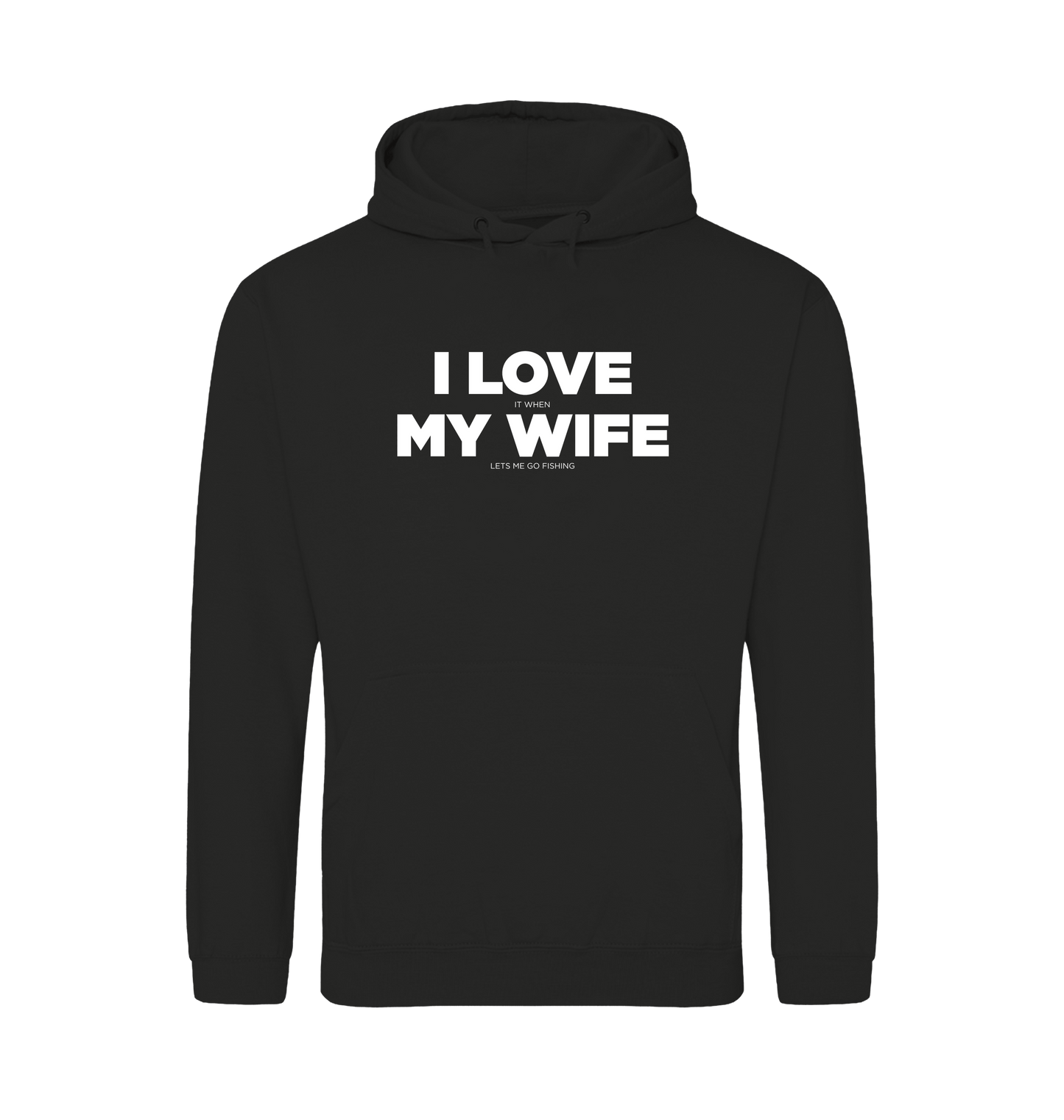 Jet Black Printed Hoody Front