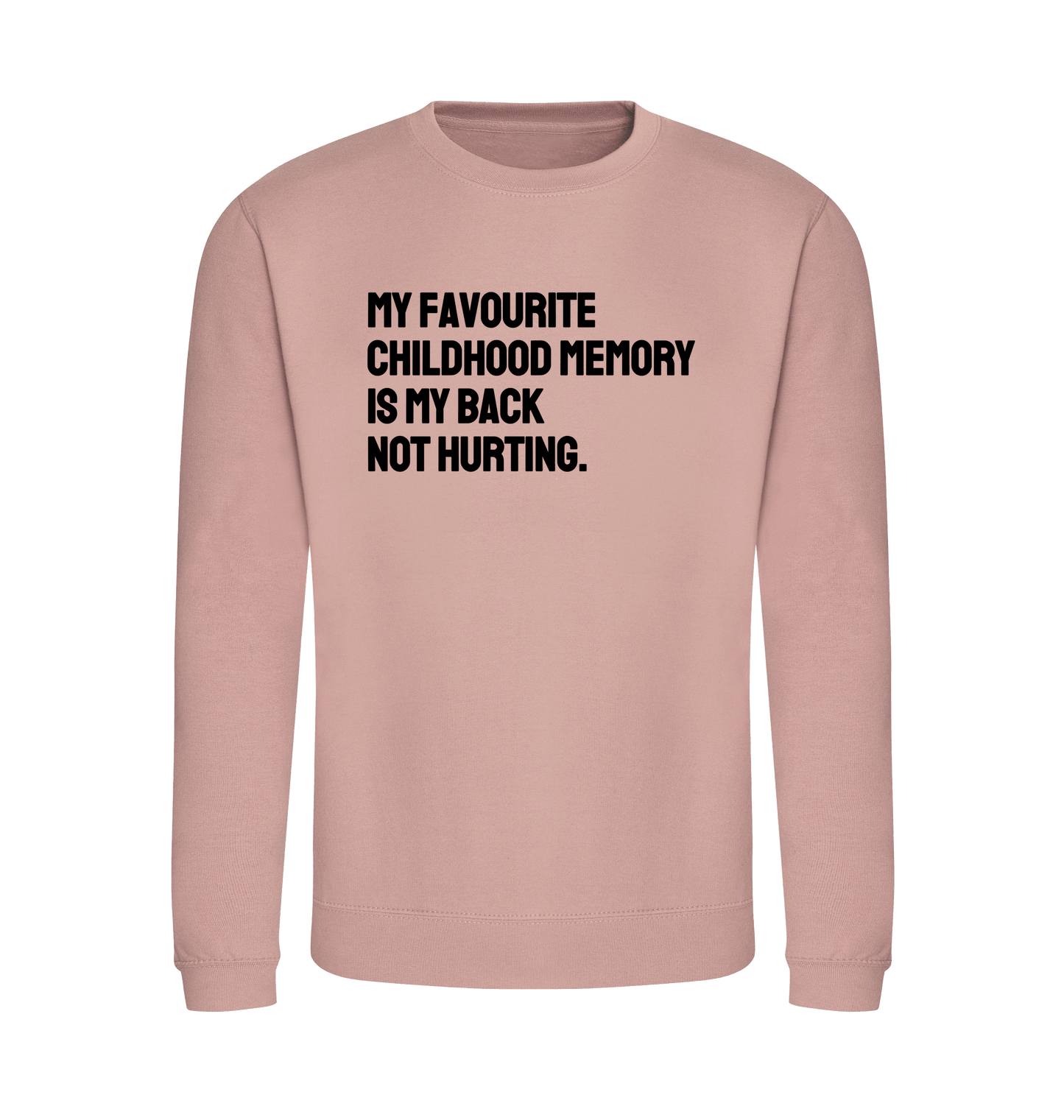 Dusty Pink Printed Sweater Front