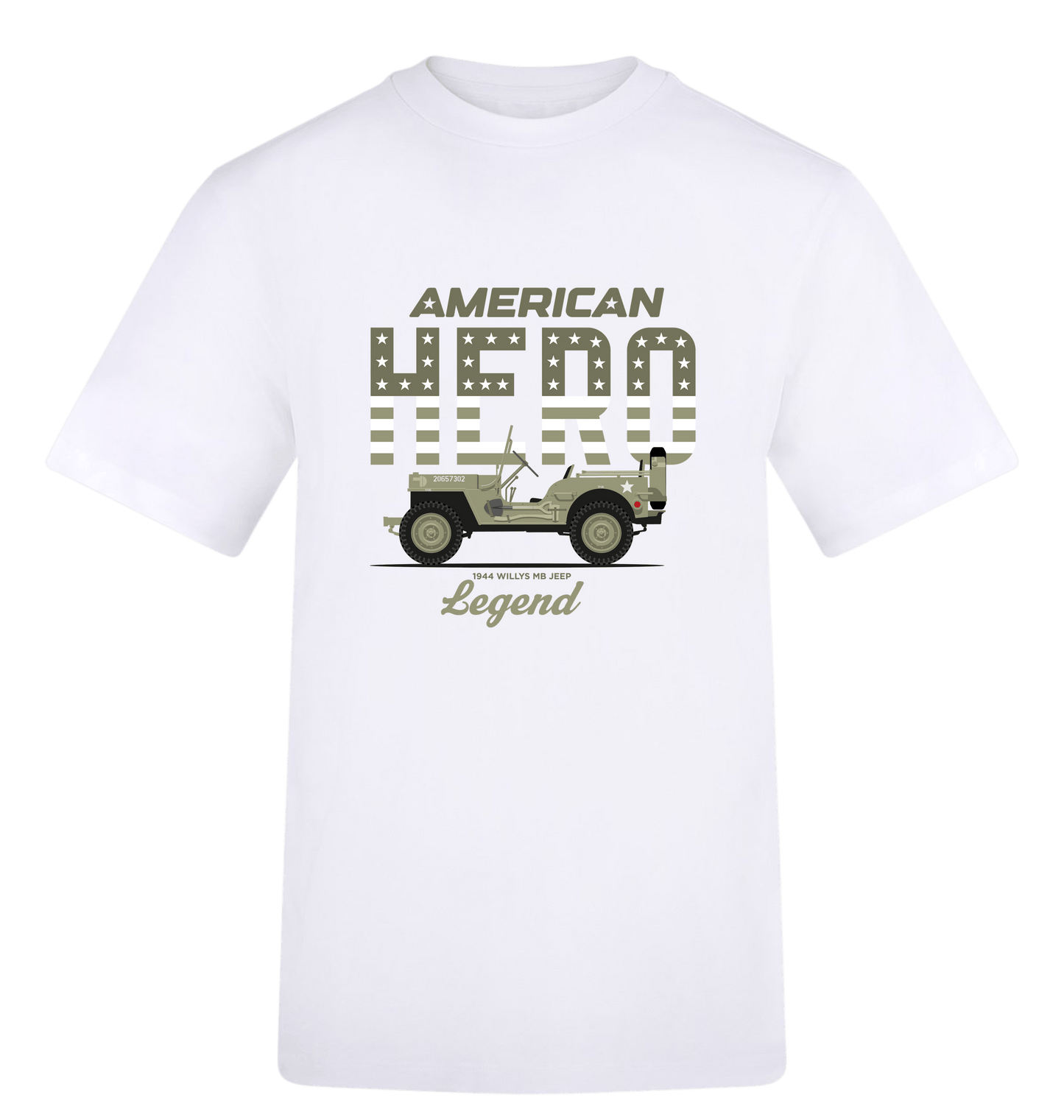 Arctic White Printed T-shirt Front