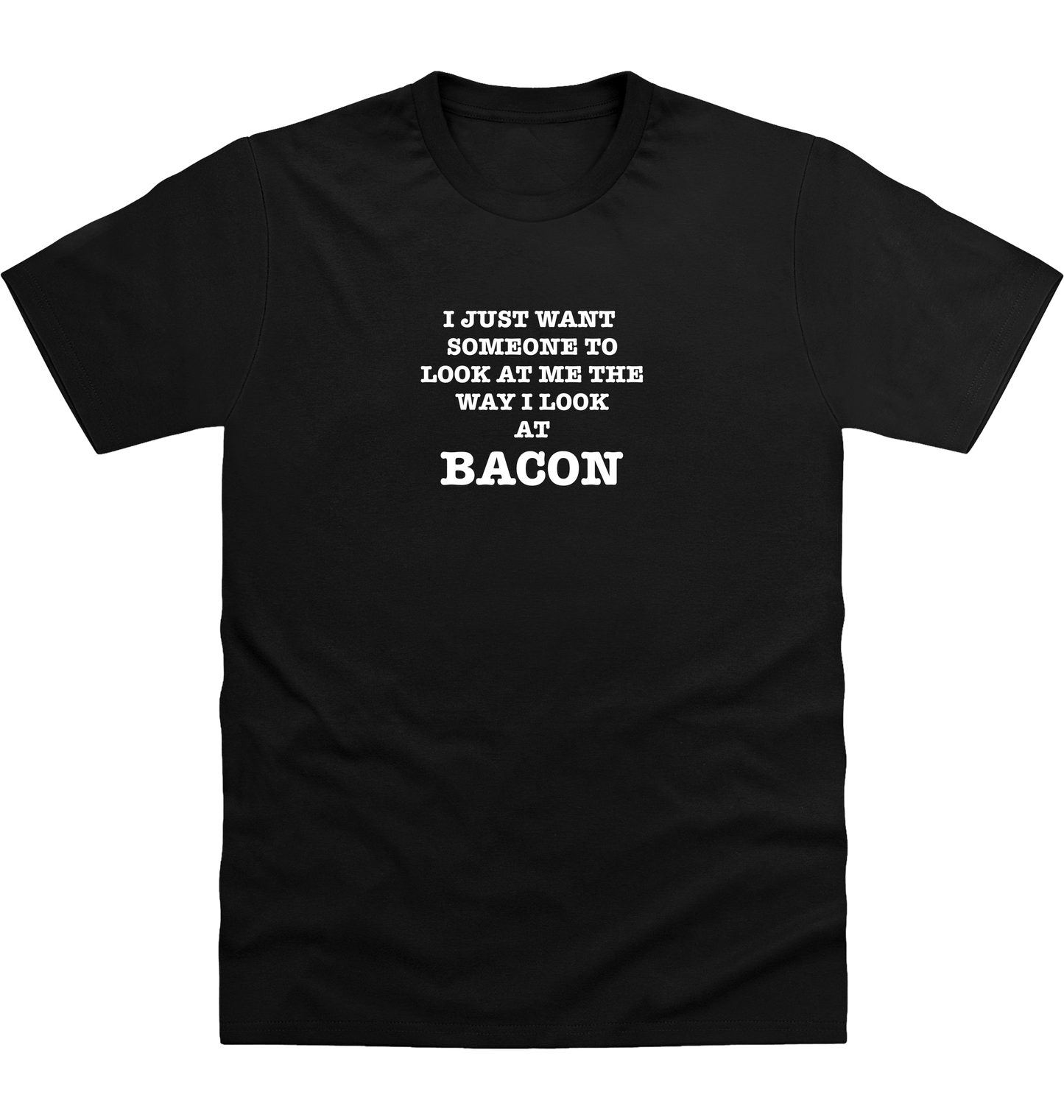 Deep Black Printed T-shirt Front