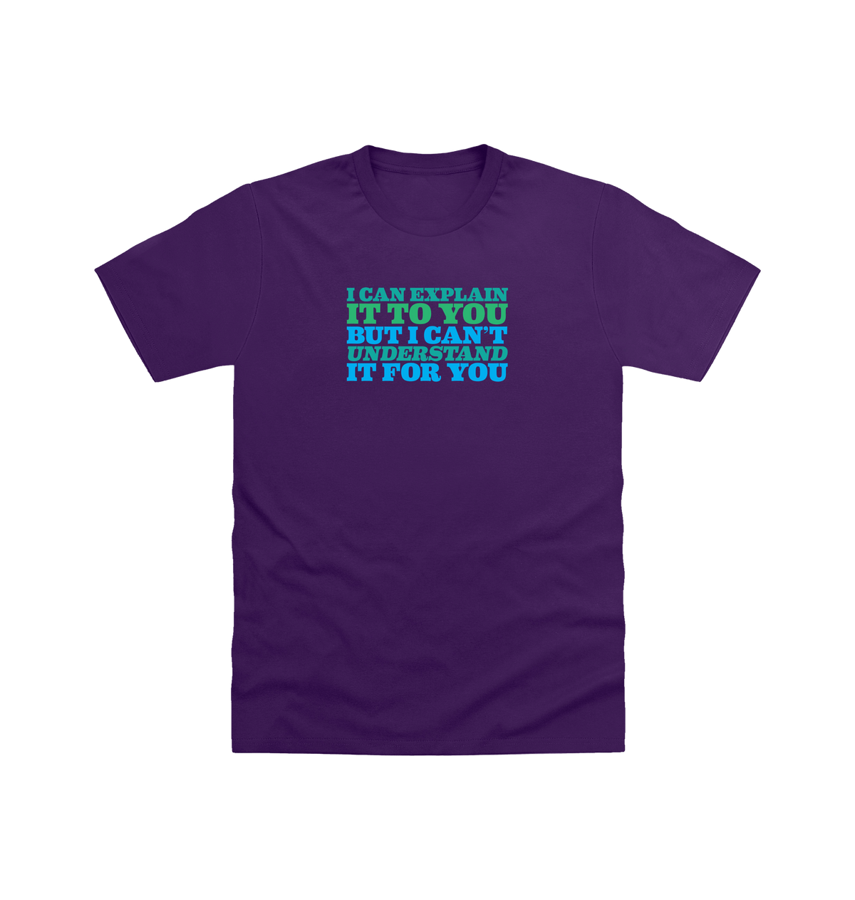 Purple Printed T-shirt Front