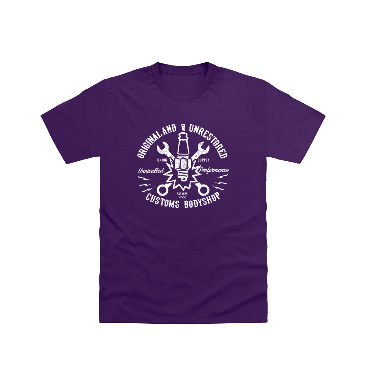 Purple Printed T-shirt Front