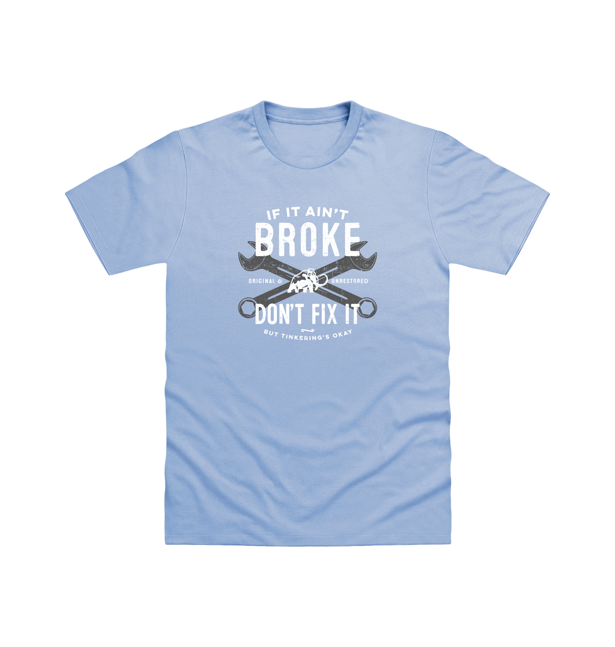 Sky Blue Printed T-shirt Front