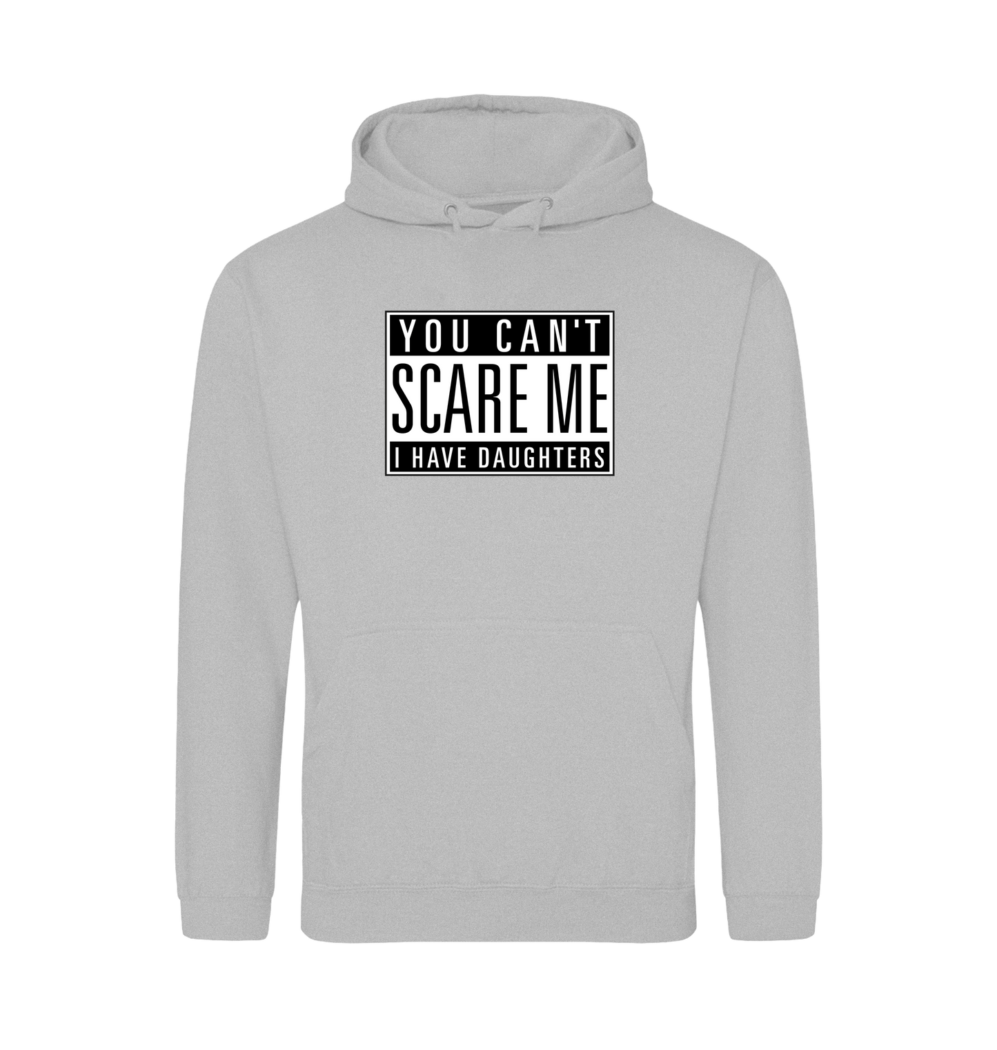 Heather Grey Printed Hoody Front