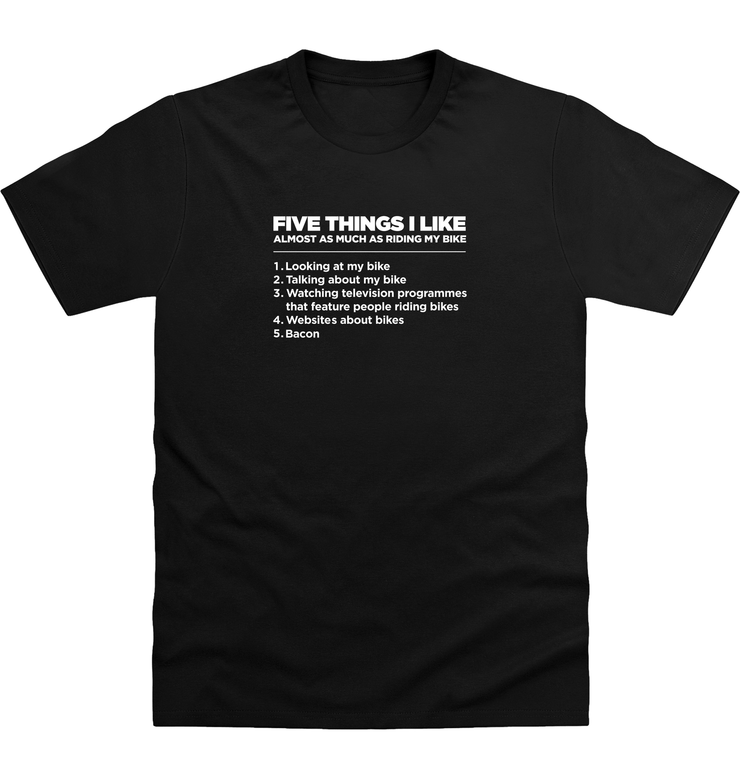 Deep Black Printed T-shirt Front