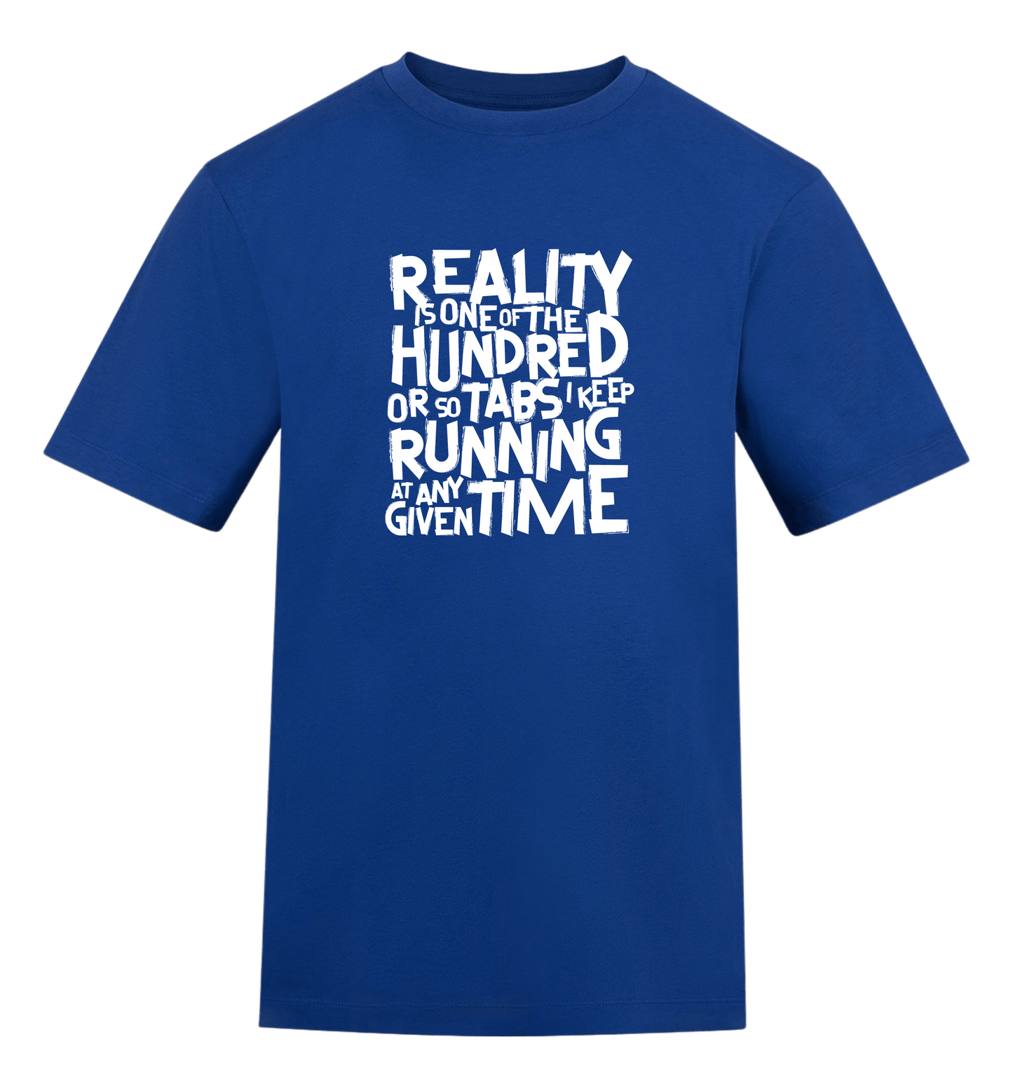 Royal Blue Printed T-shirt Front