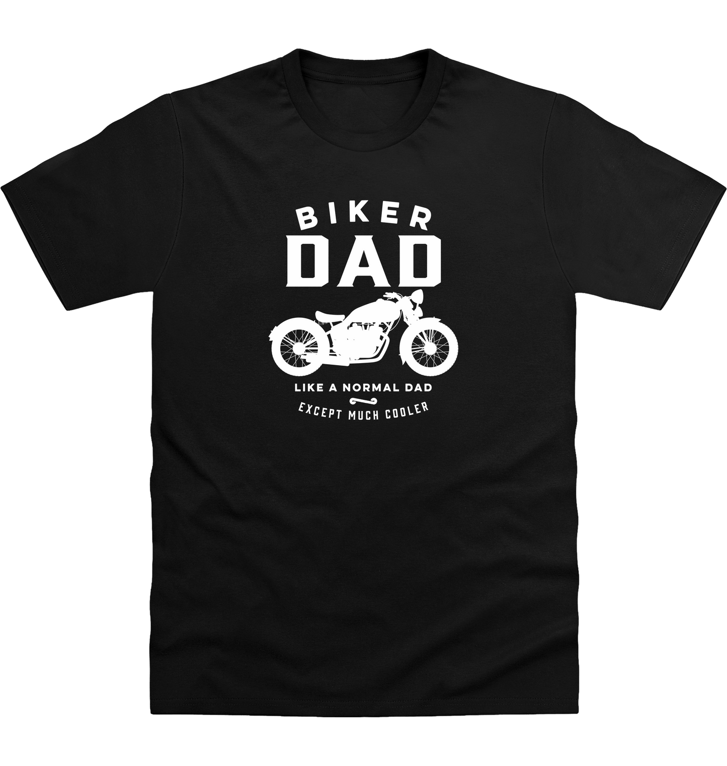 Deep Black Printed T-shirt Front