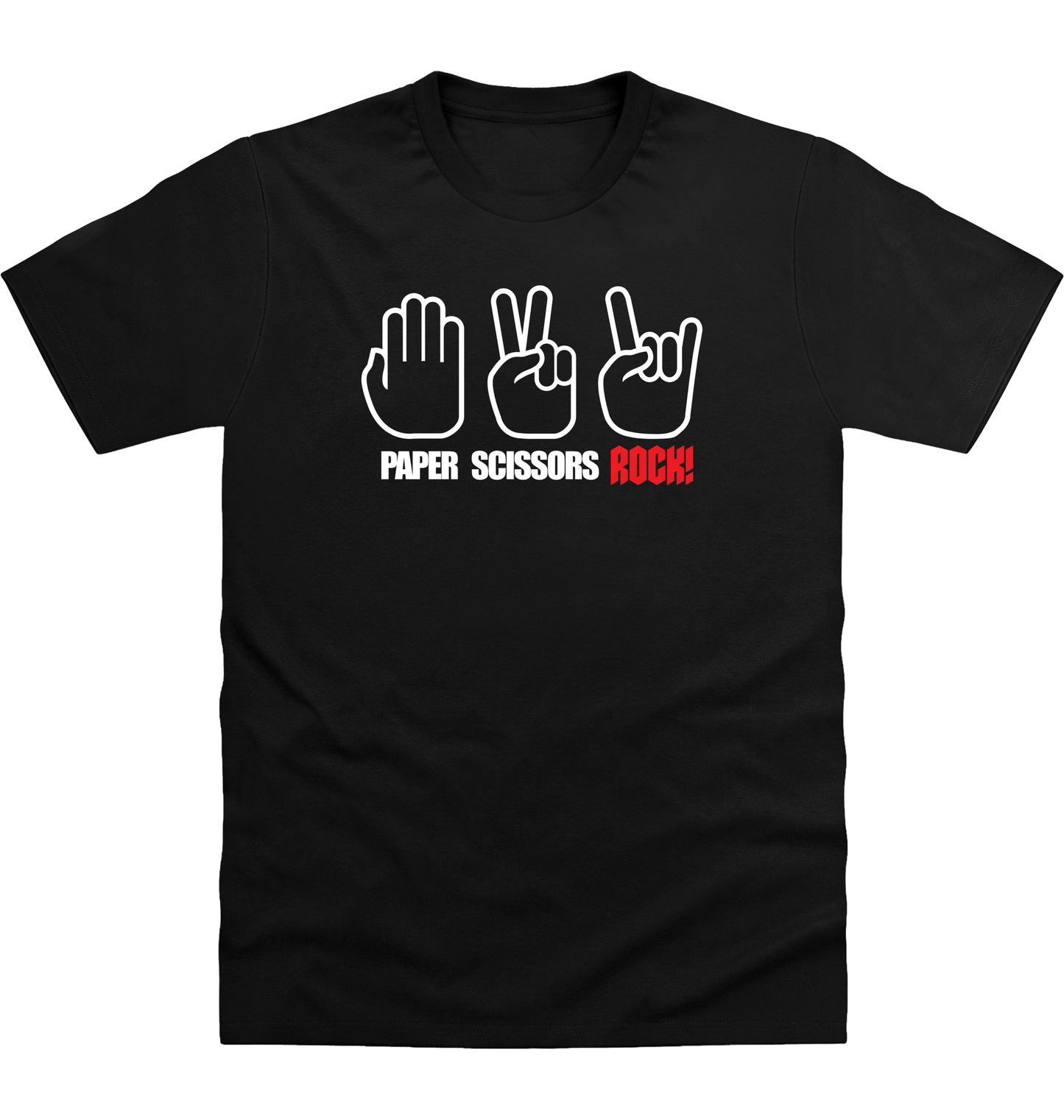Deep Black Printed T-shirt Front