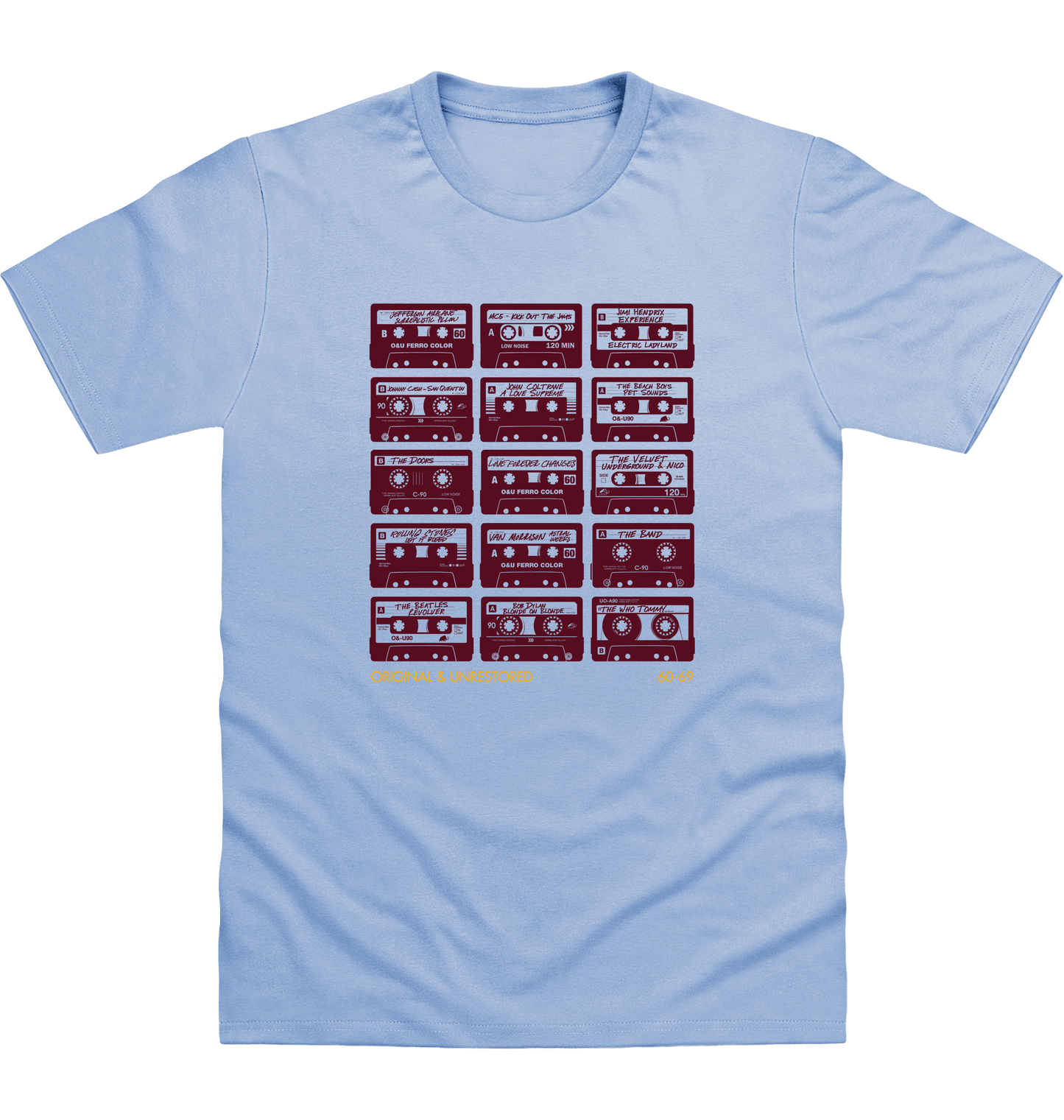 Sky Blue Printed T-shirt Front