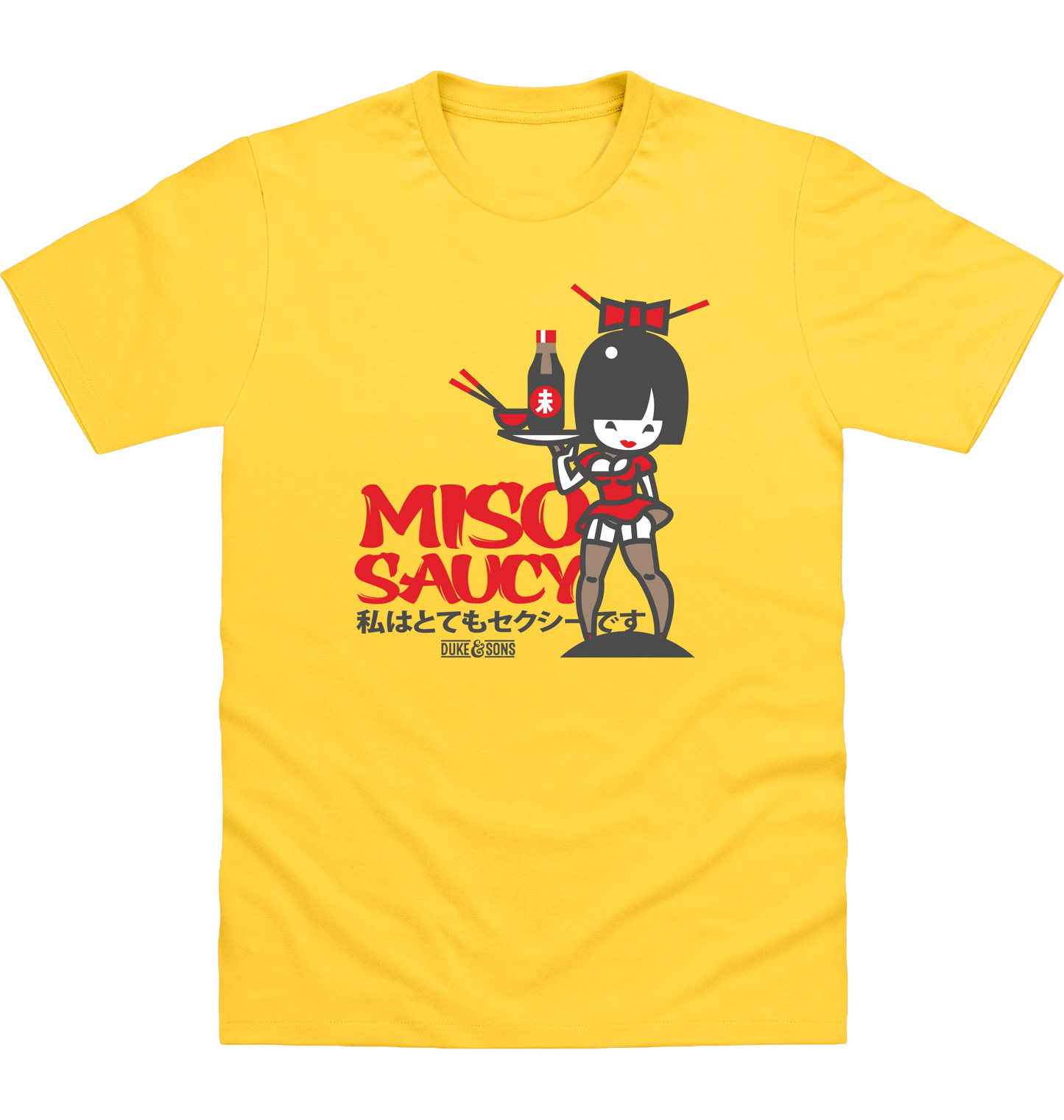 Sun Yellow Printed T-shirt Front
