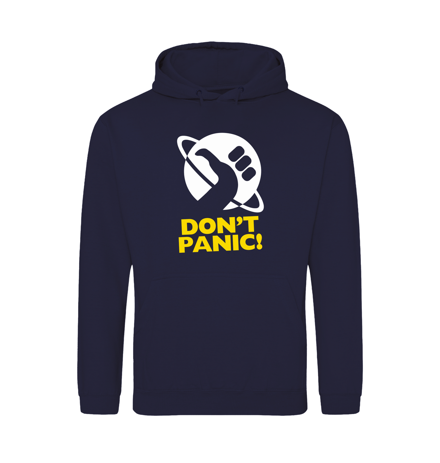 Oxford Navy Printed Hoody Front