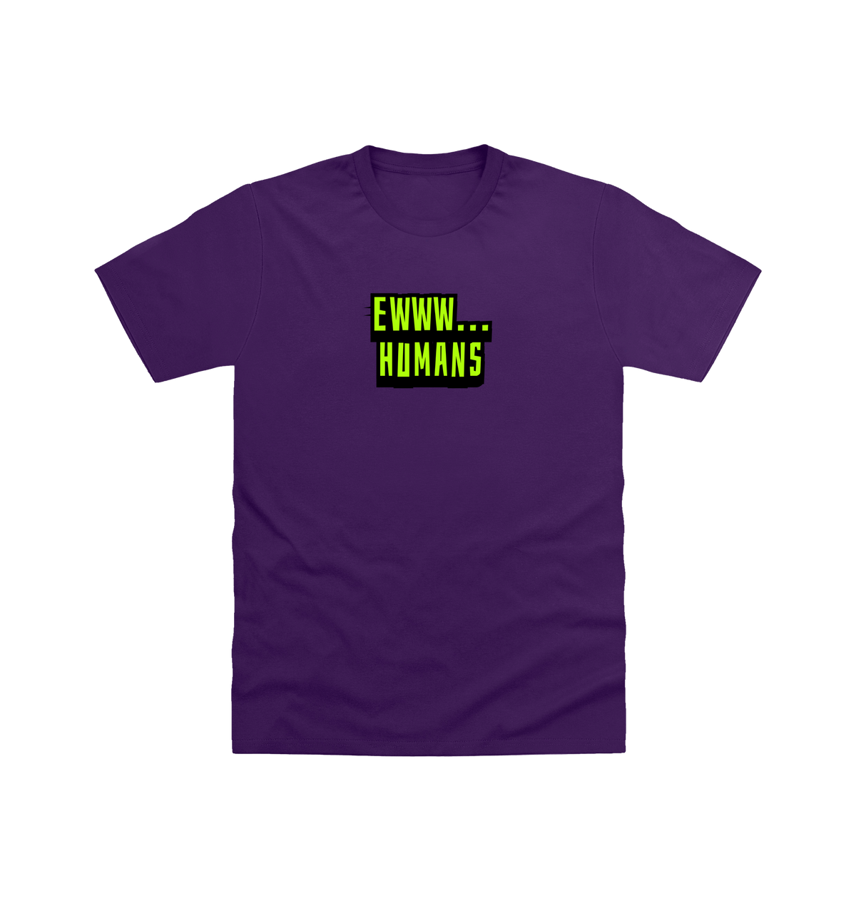 Purple Printed T-shirt Front
