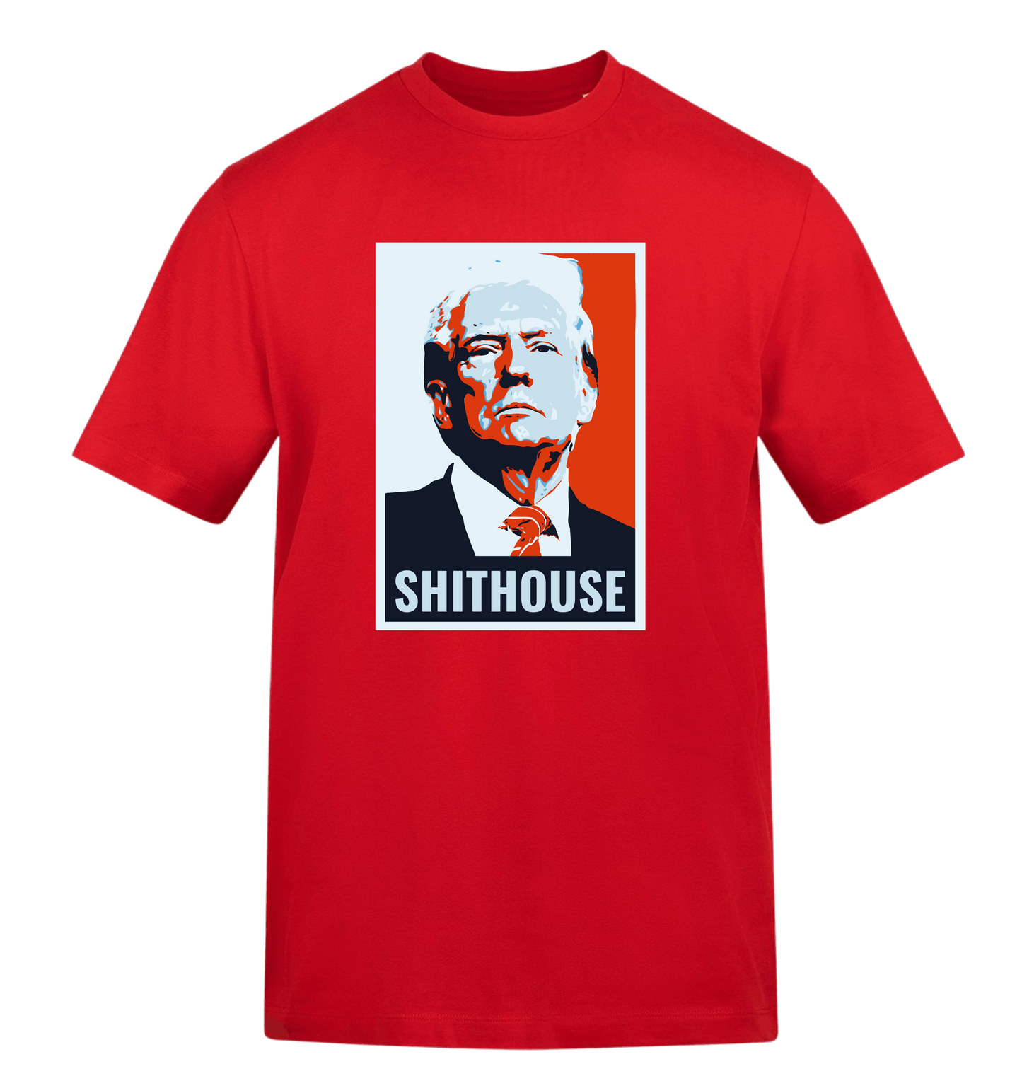 Fire Red Printed T-shirt Front