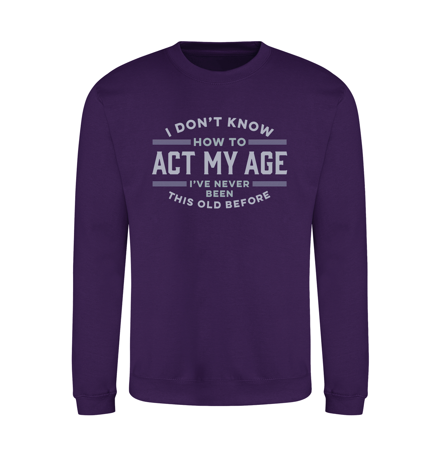 Purple Printed Sweater Front