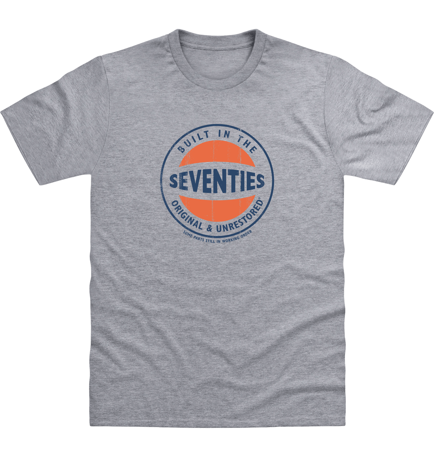 Heather Grey Printed T-shirt Front