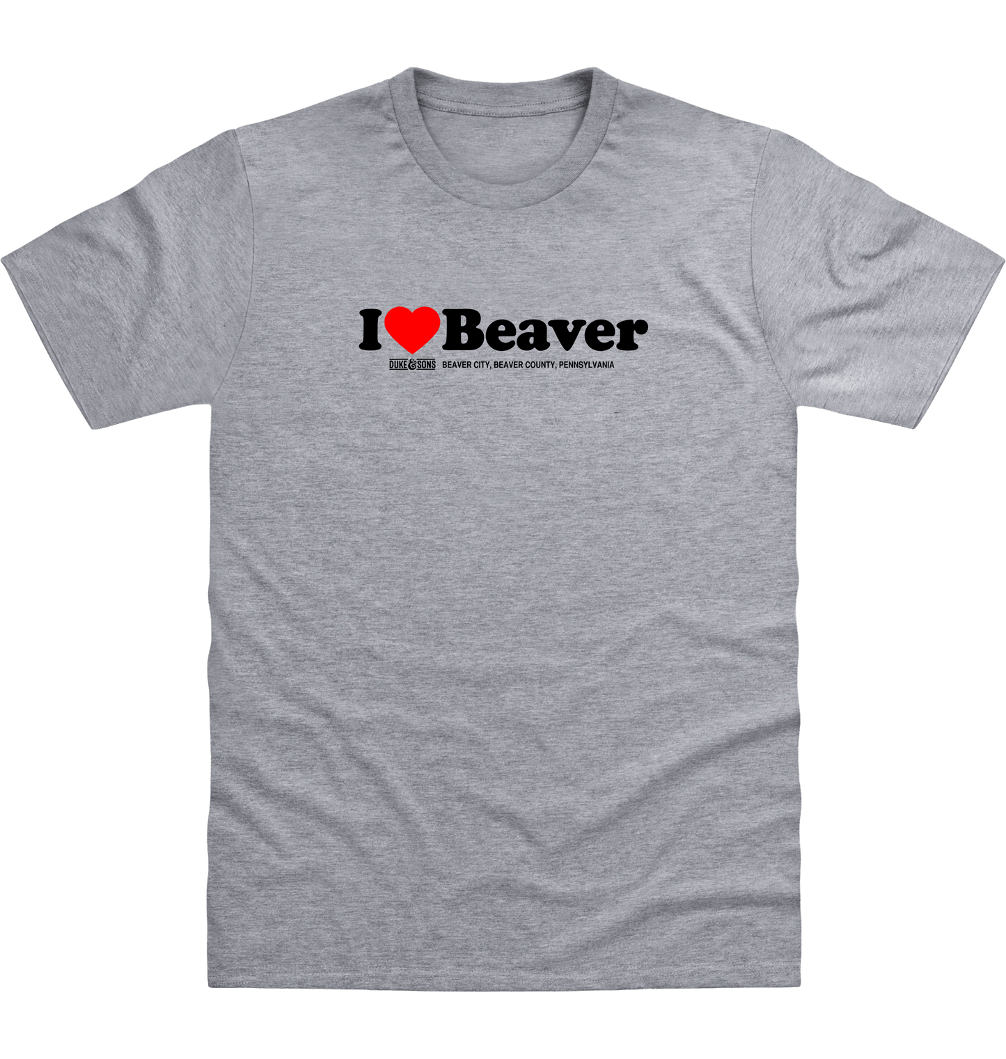 Heather Grey Printed T-shirt Front
