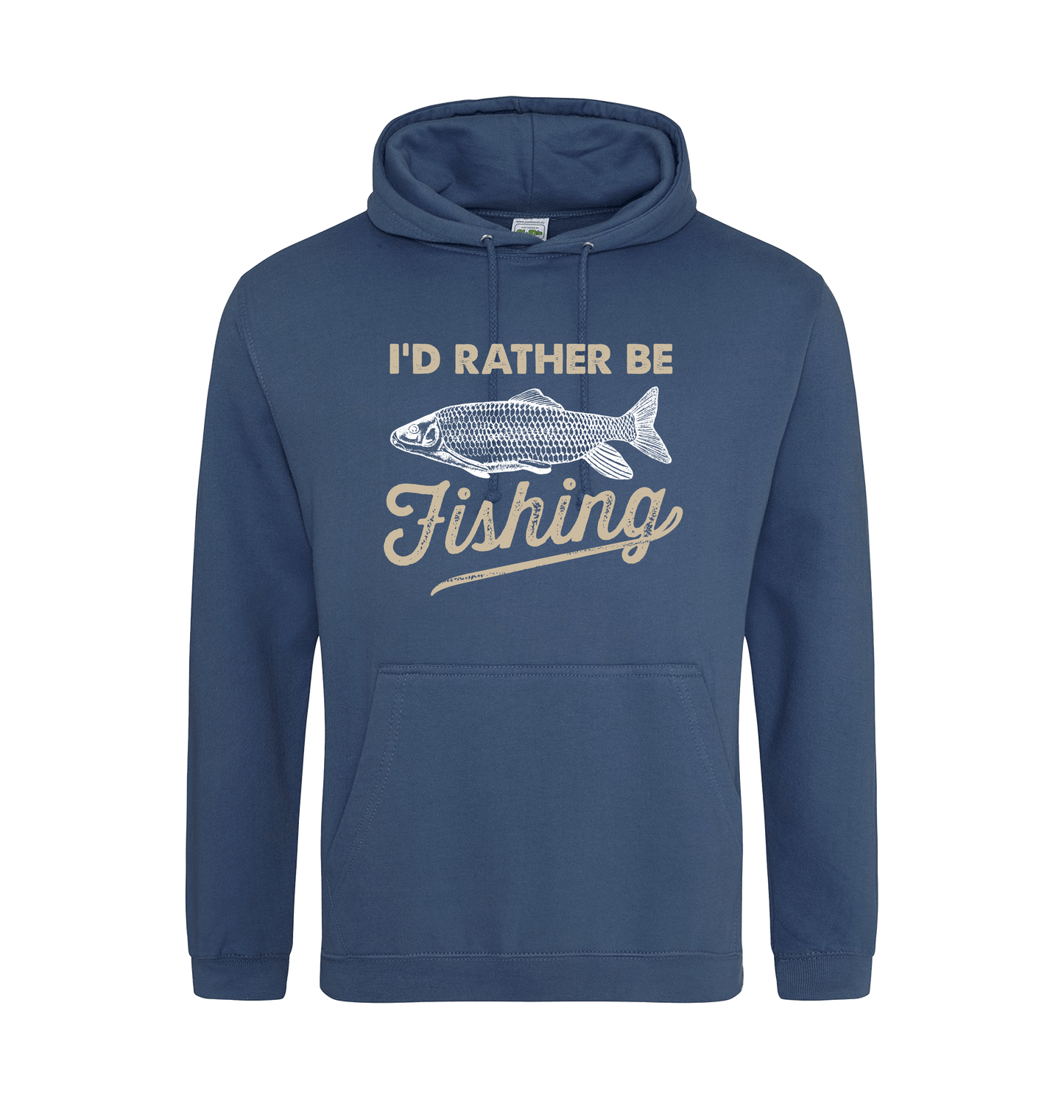 Airforce Blue Printed Hoody Front