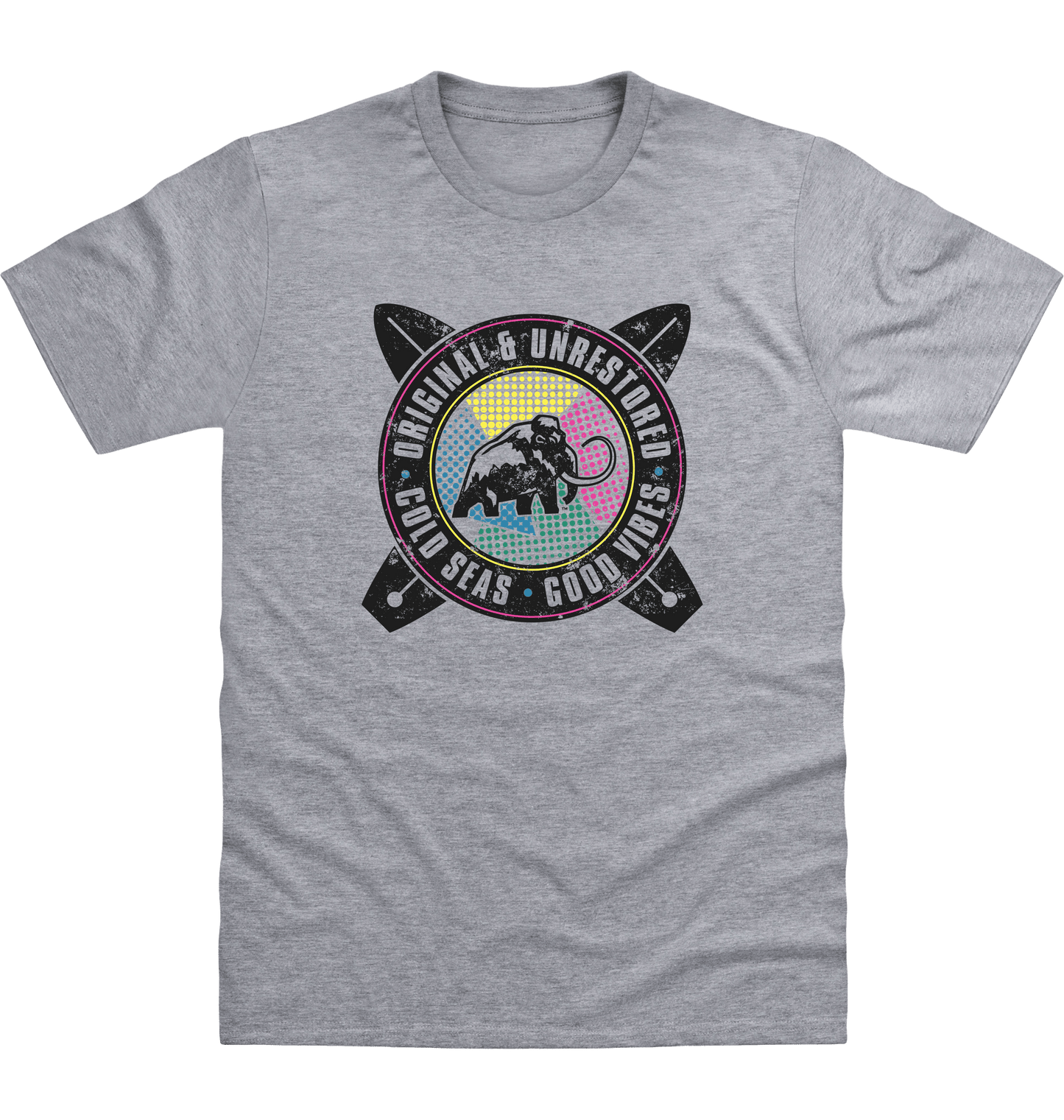 Heather Grey Printed T-shirt Front