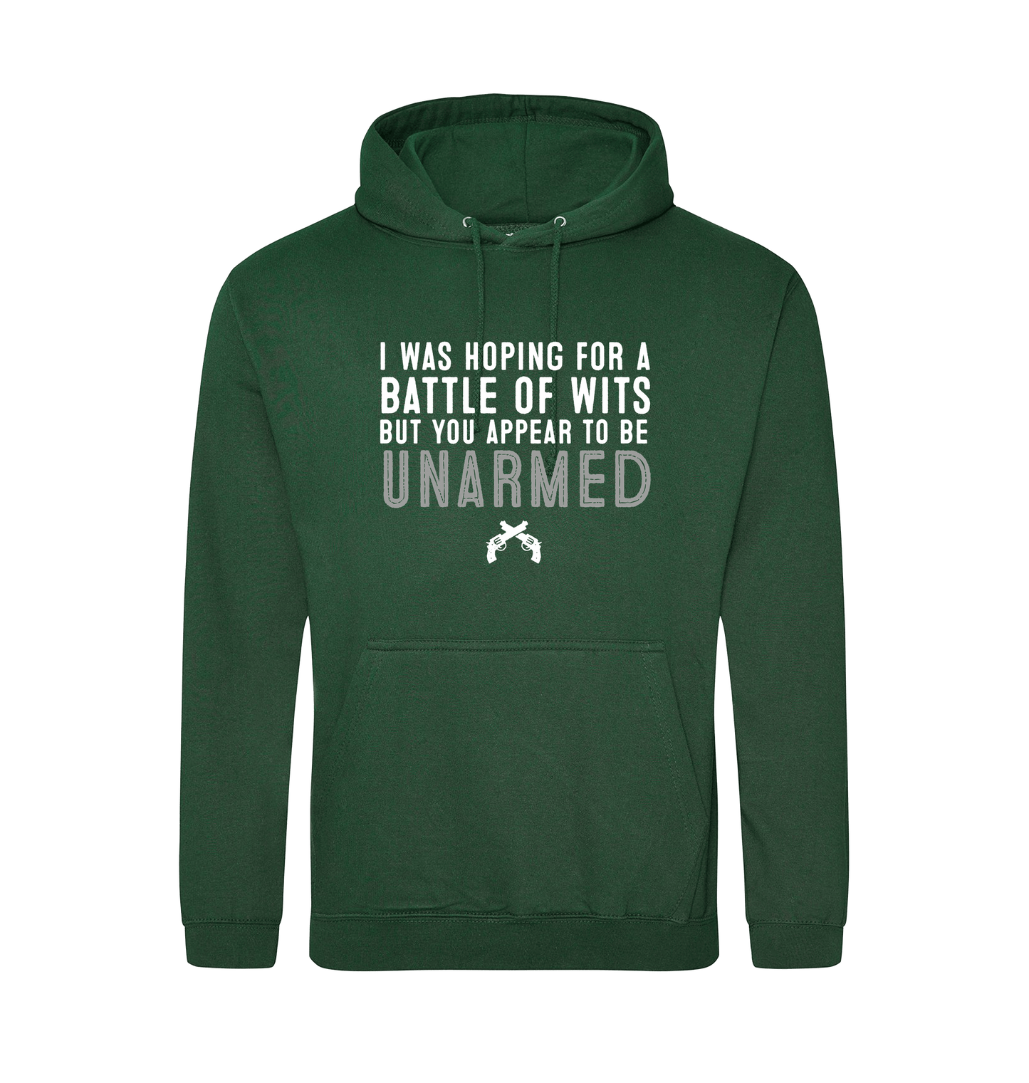Bottle Green Printed Hoody Front