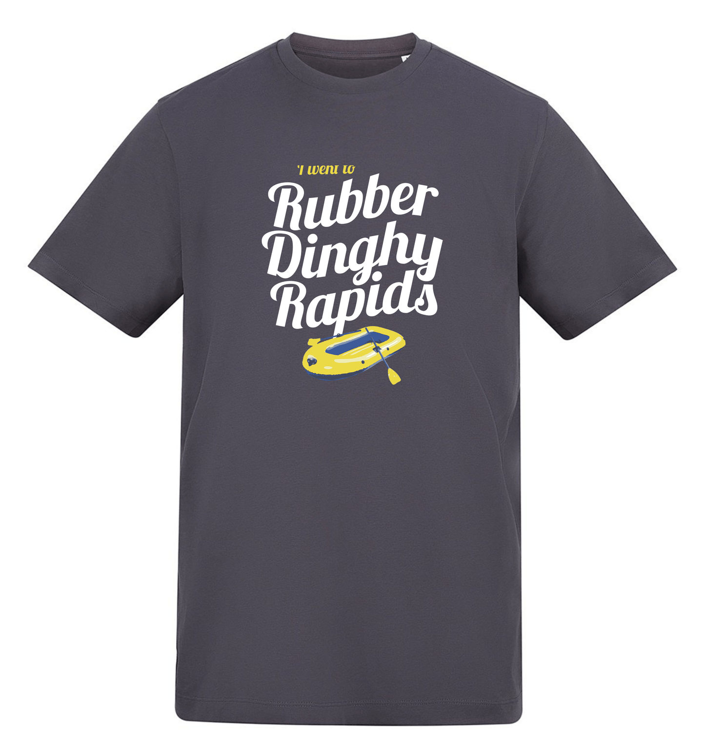 Solid Charcoal Printed T-shirt Front