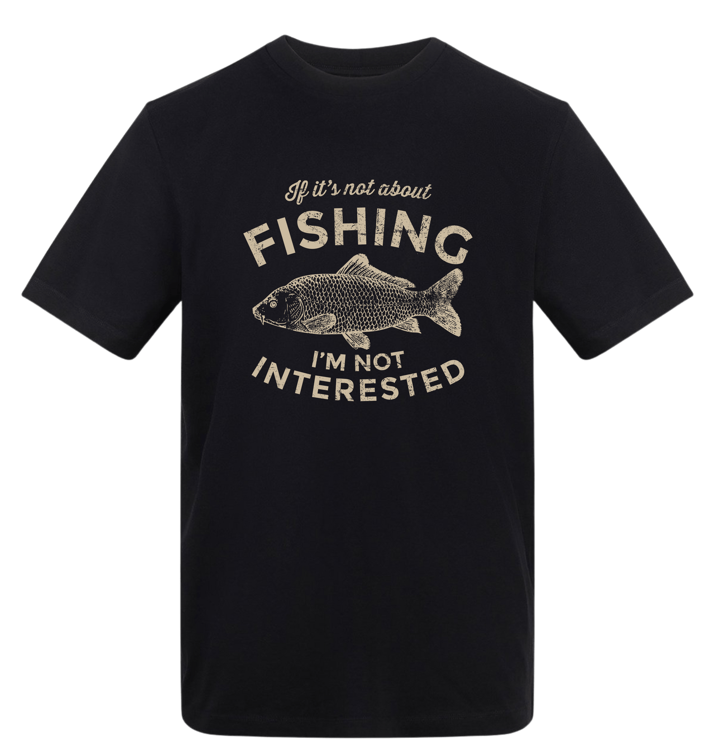 Deep Black Printed T-shirt Front