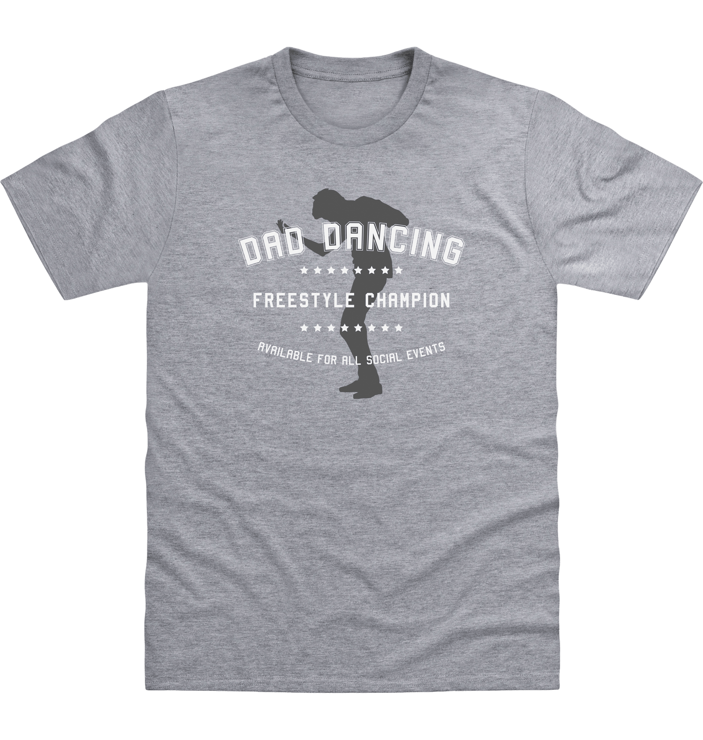 Heather Grey Printed T-shirt Front