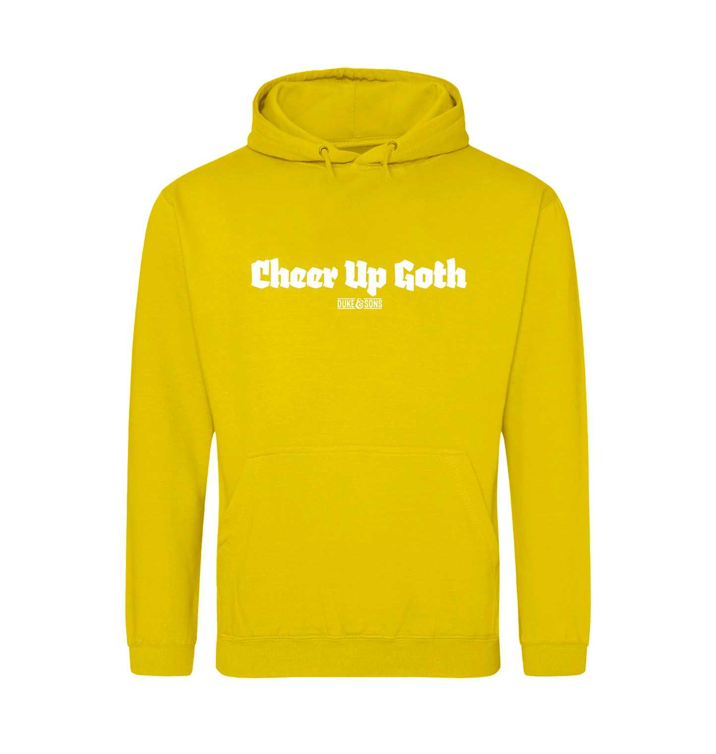 Sun Yellow Printed Hoody Front