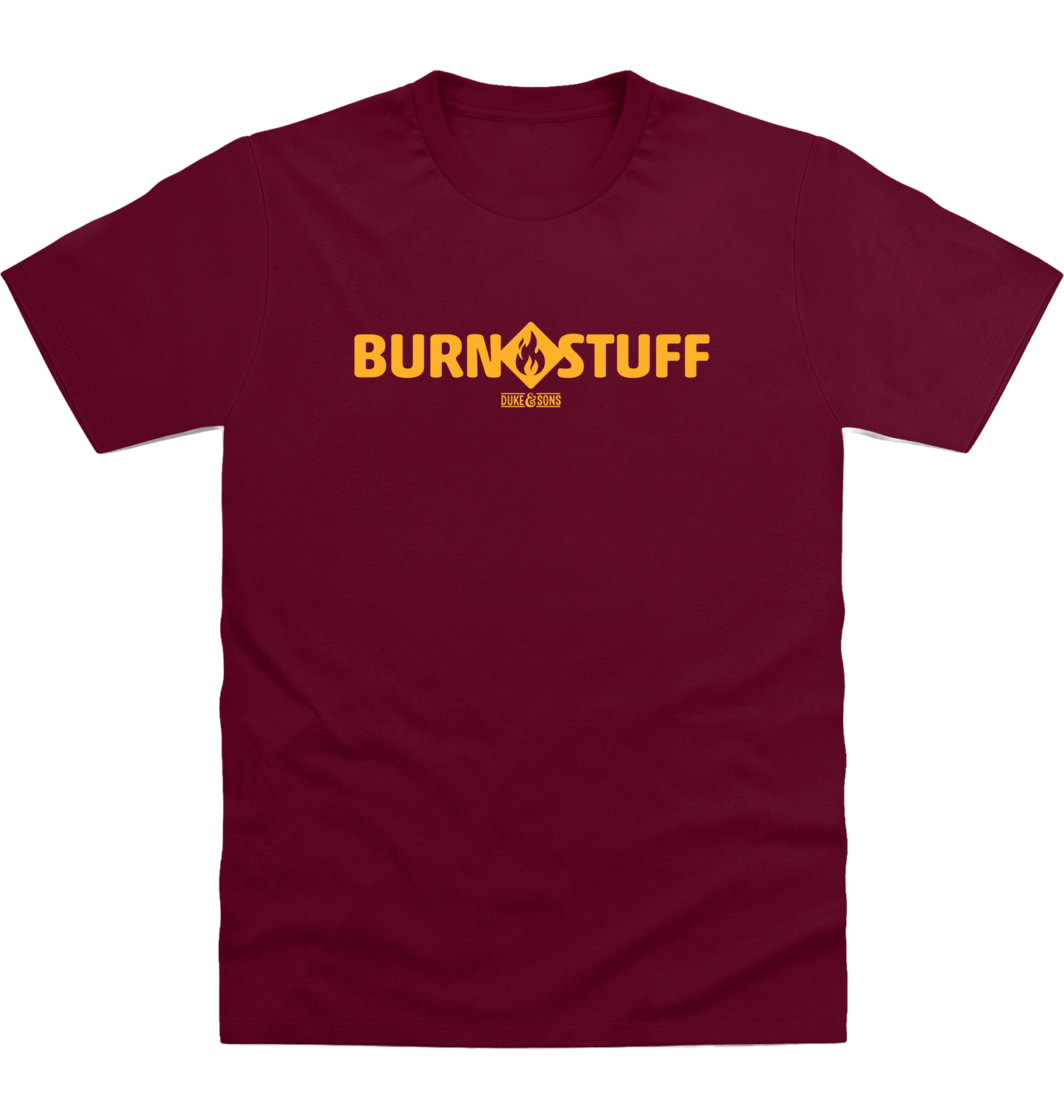 Burgundy Printed T-shirt Front
