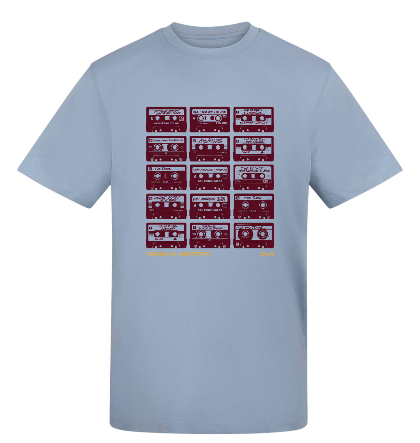 Sky Blue Printed T-shirt Front