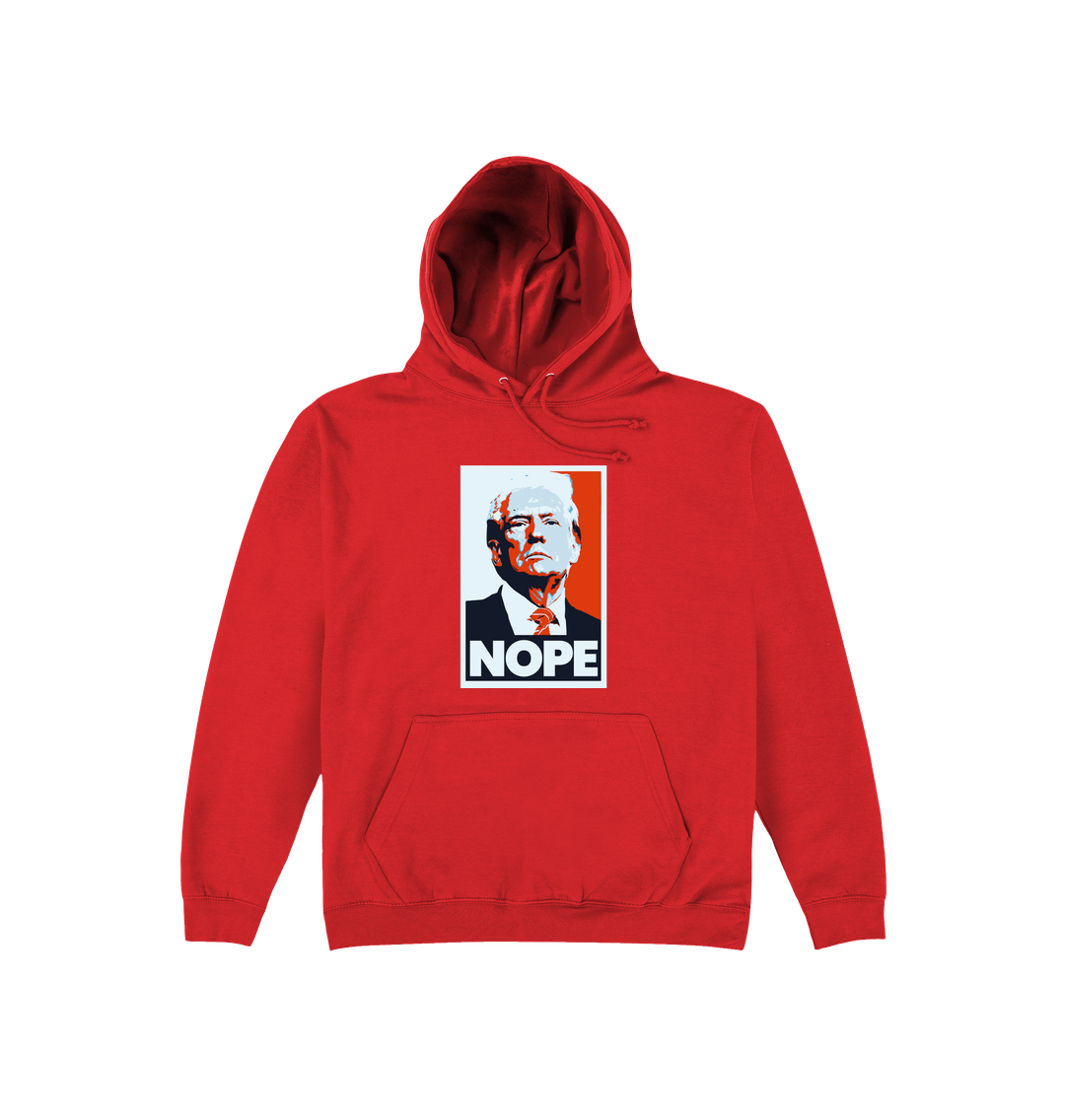 Soft Red Printed Hoody Front