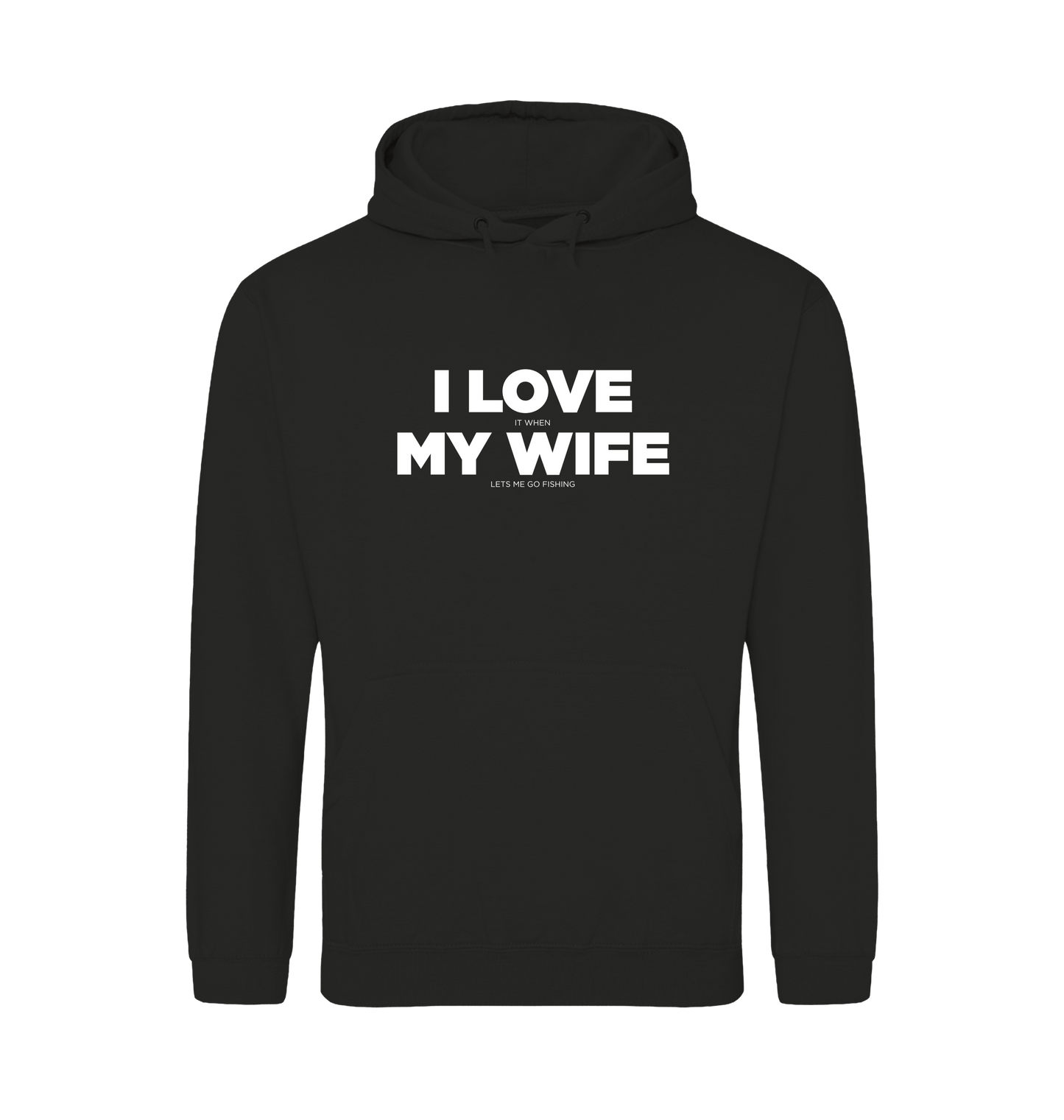 Jet Black Printed Hoody Front