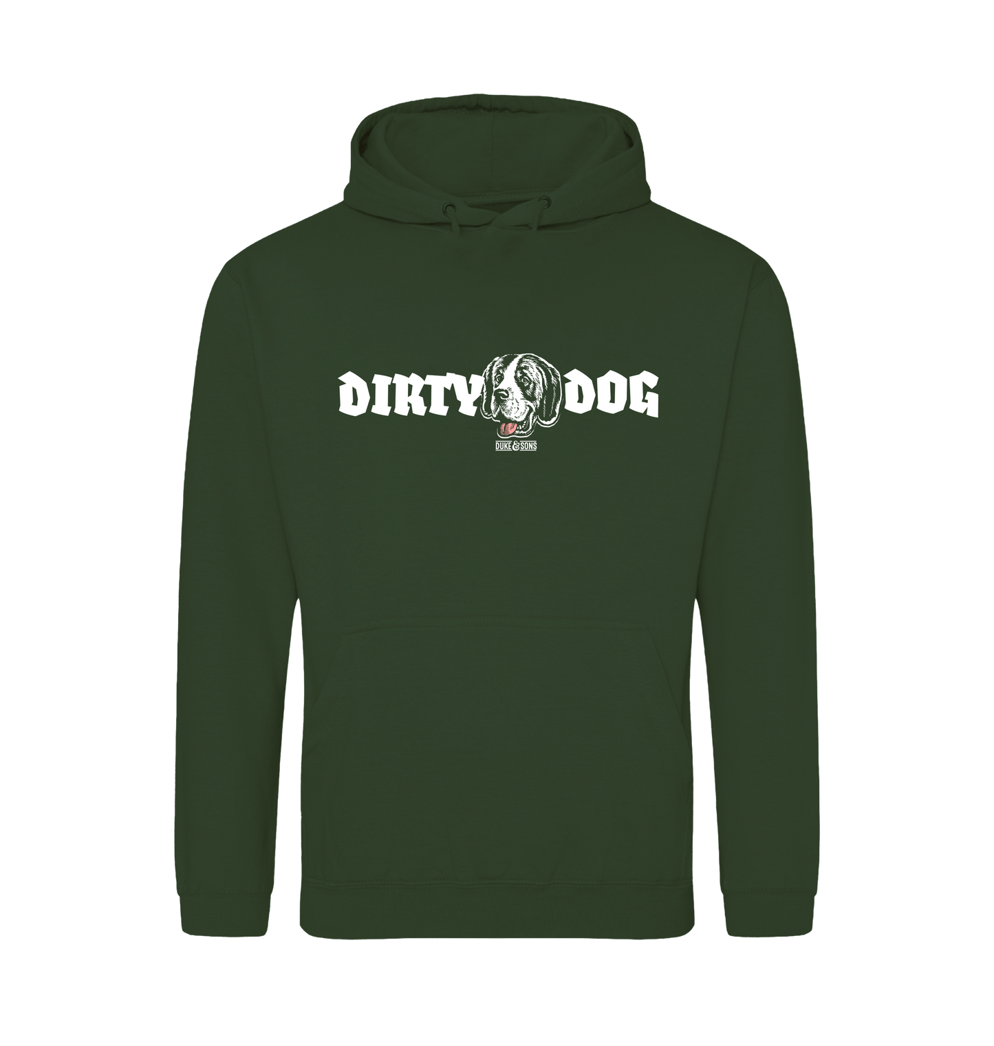 Forest Green Printed Hoody Front