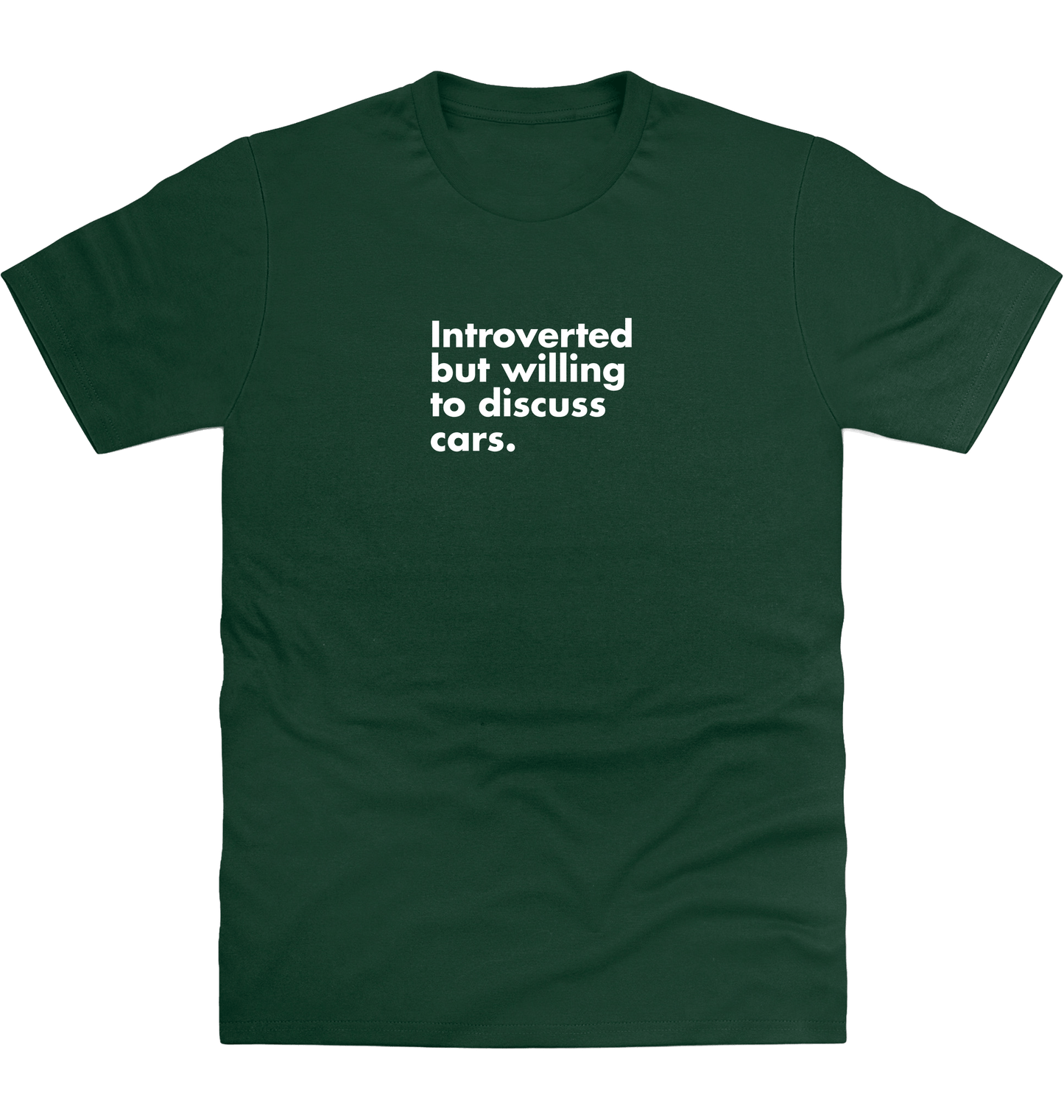Bottle Green Printed T-shirt Front