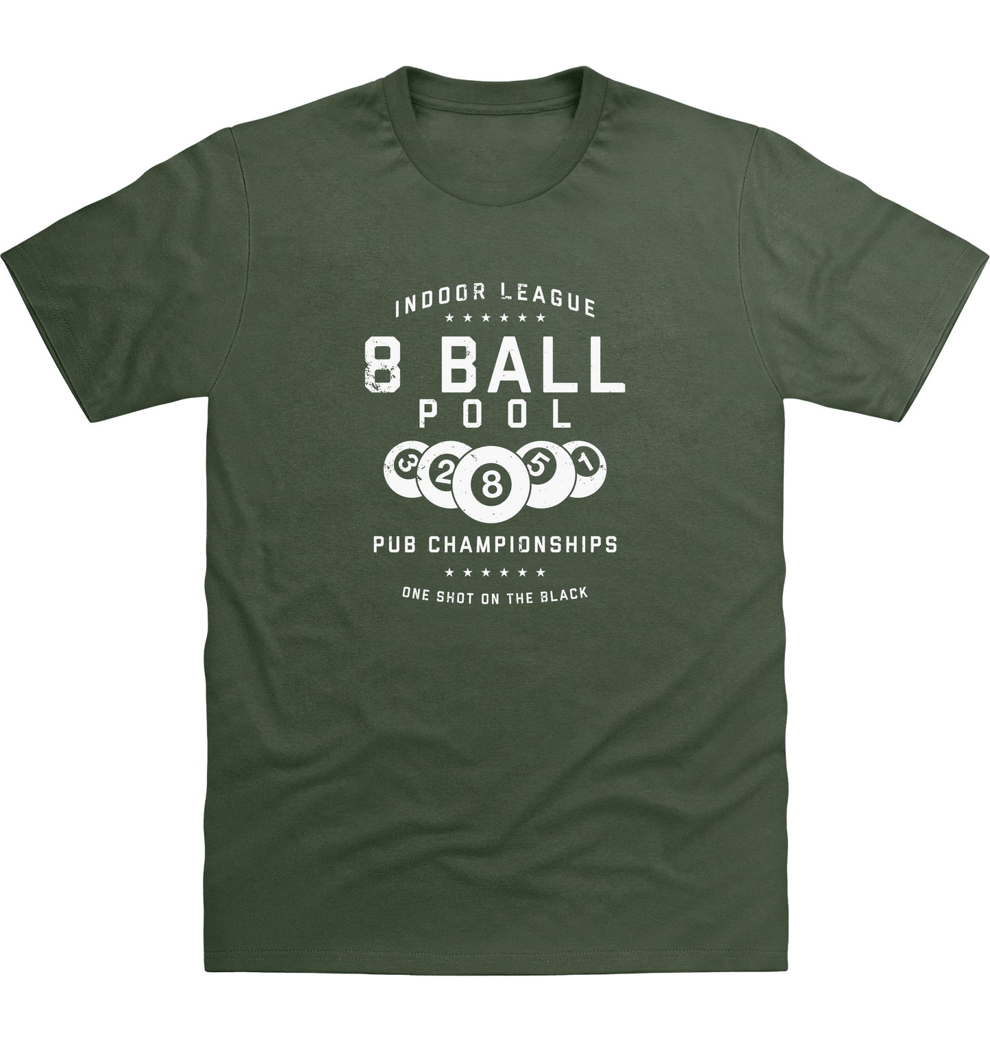Earthy Green Printed T-shirt Front